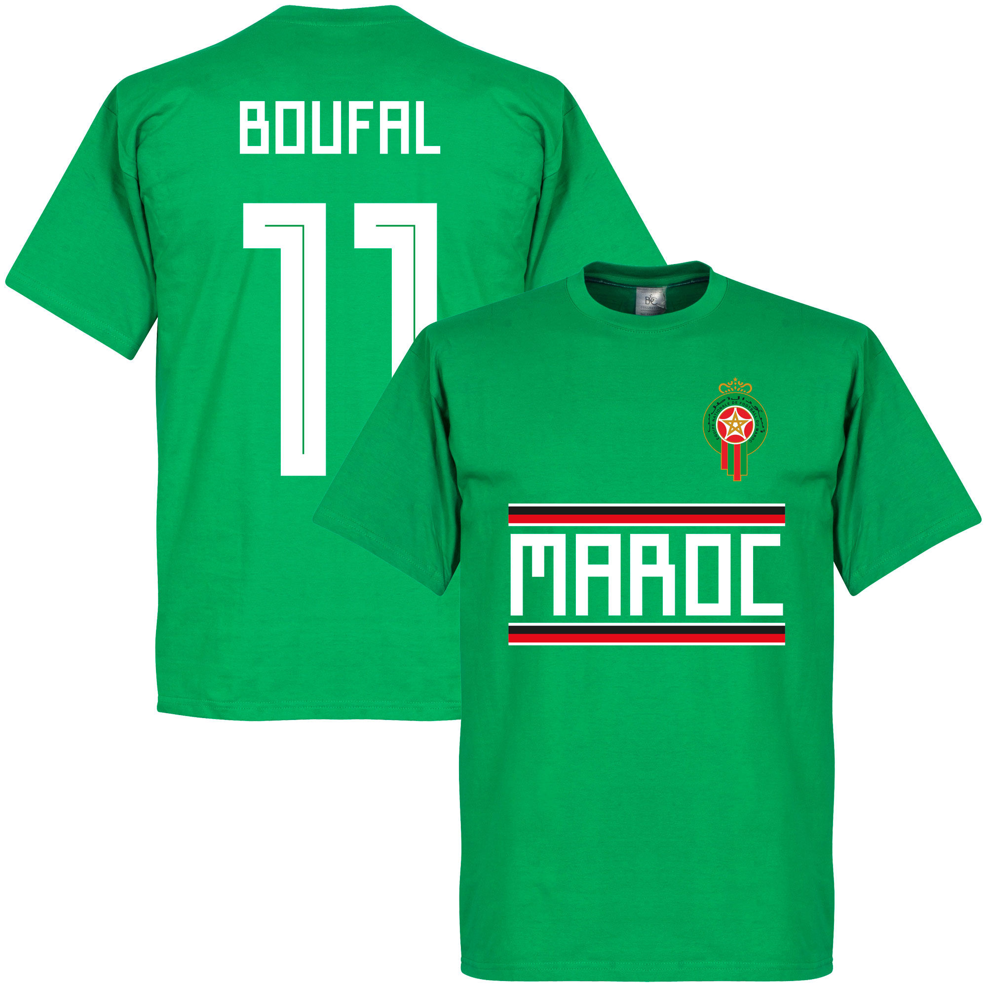 Maroko - Tričko - Sofiane Boufal, zelené, číslo 11