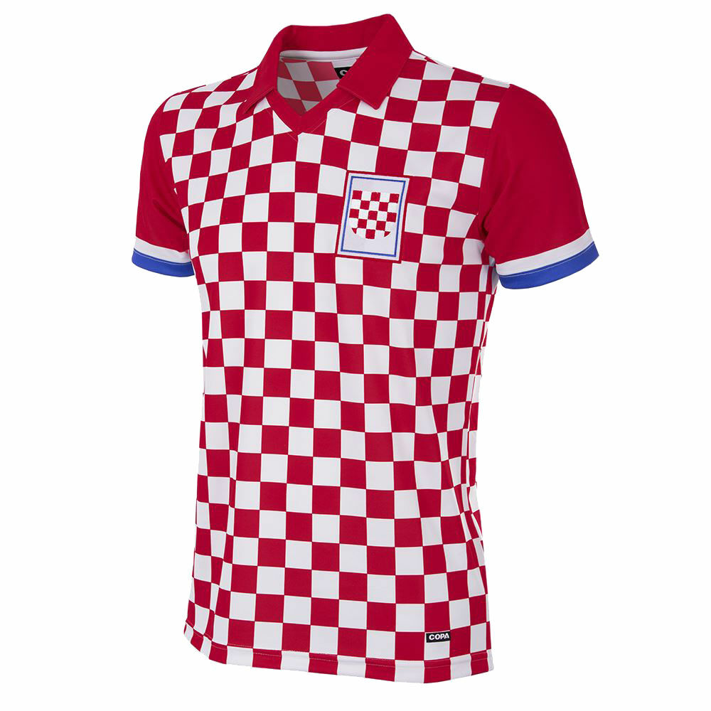 Chorvatsko - Dres fotbalový - retrostyl, bíločervený, sezóna 1991/92