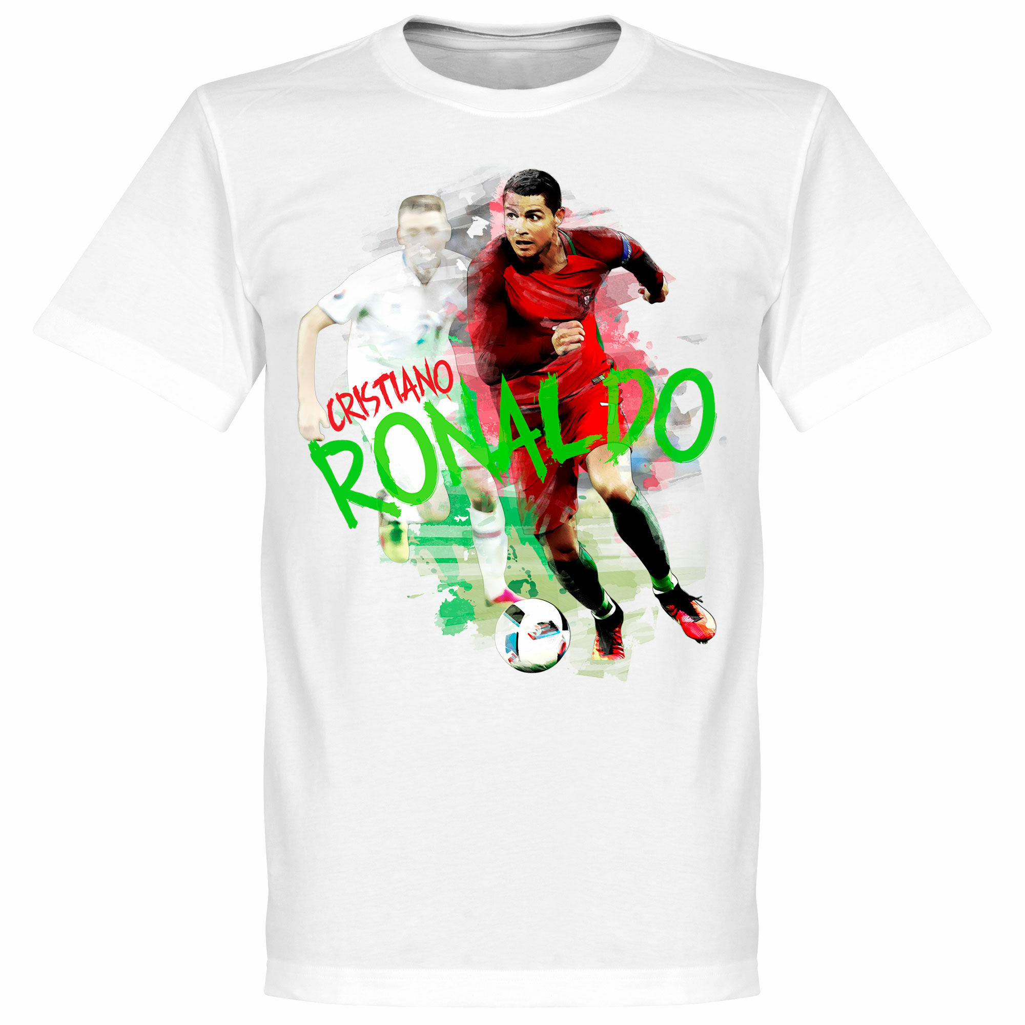 Portugalsko - Tričko "Motion" - bílé, Ronaldo