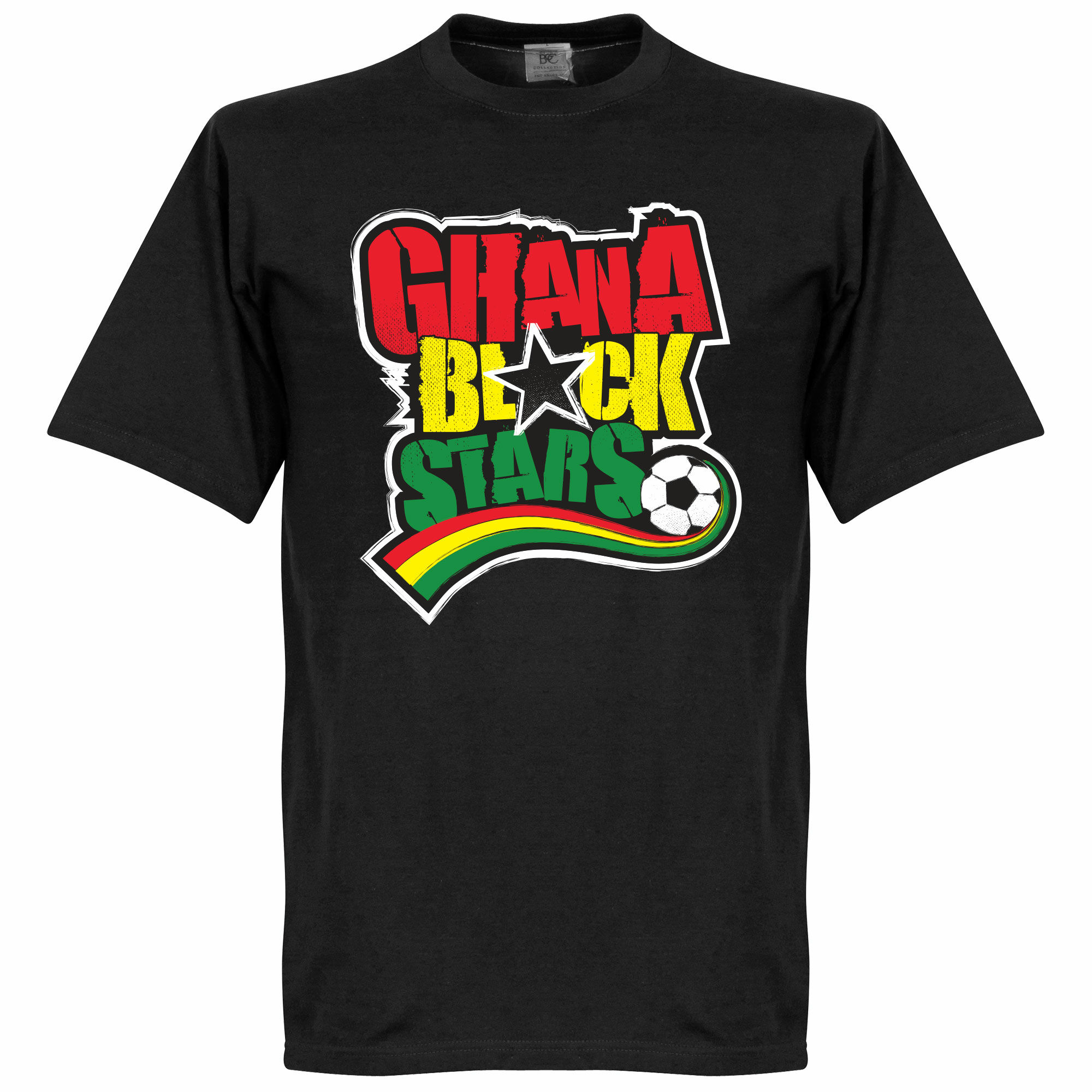 Ghana - Tričko "Stars" - černé