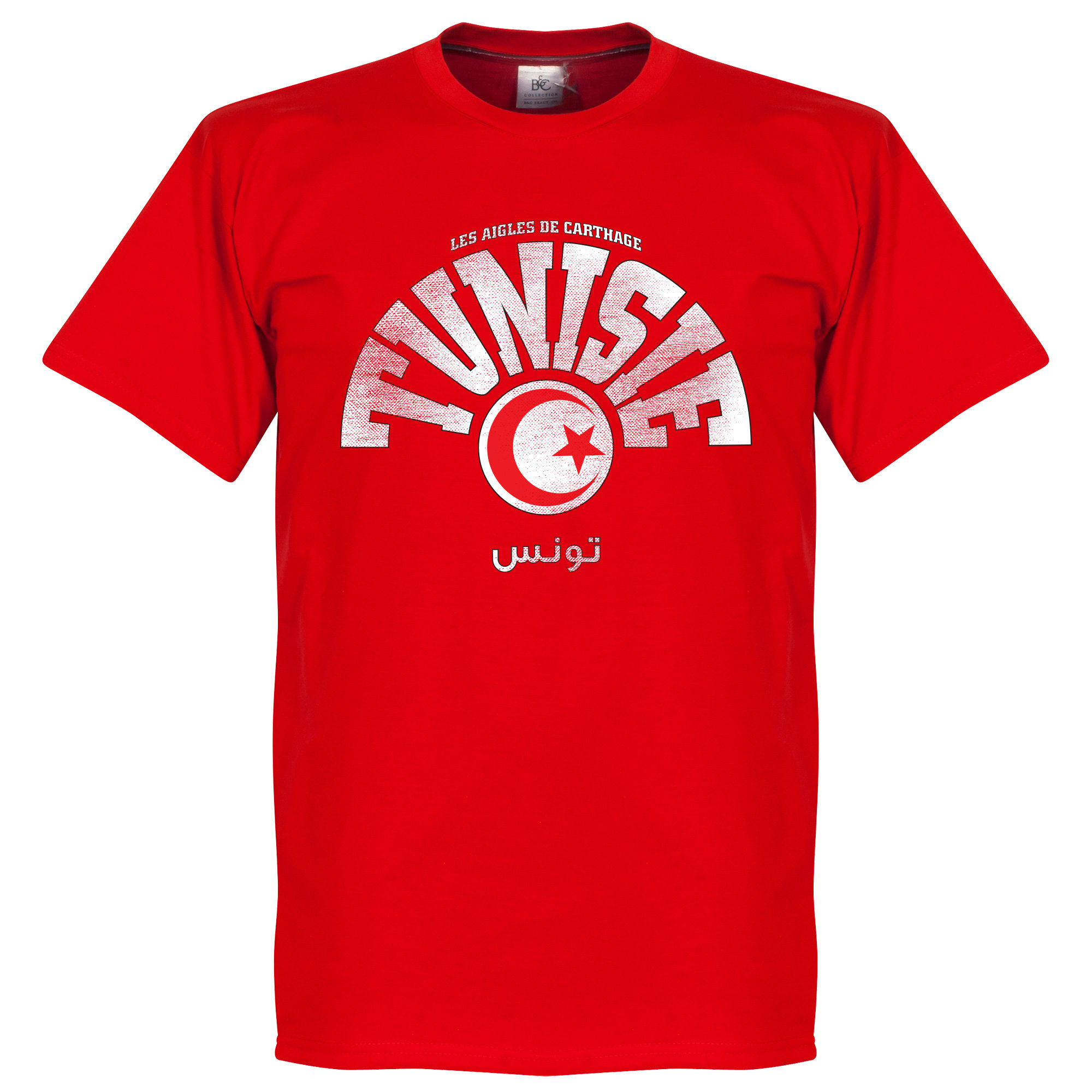 Tunisko - Tričko "Les Aigles De Carthage" - červené