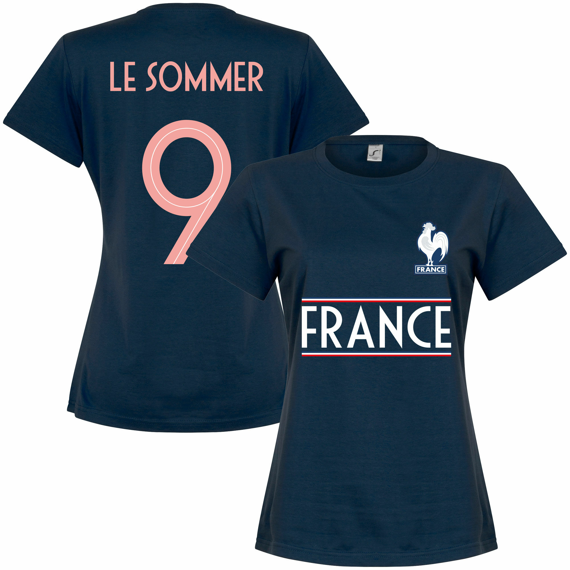 Francie - Tričko dámské - Eugénie Le Sommer, číslo 9, modré