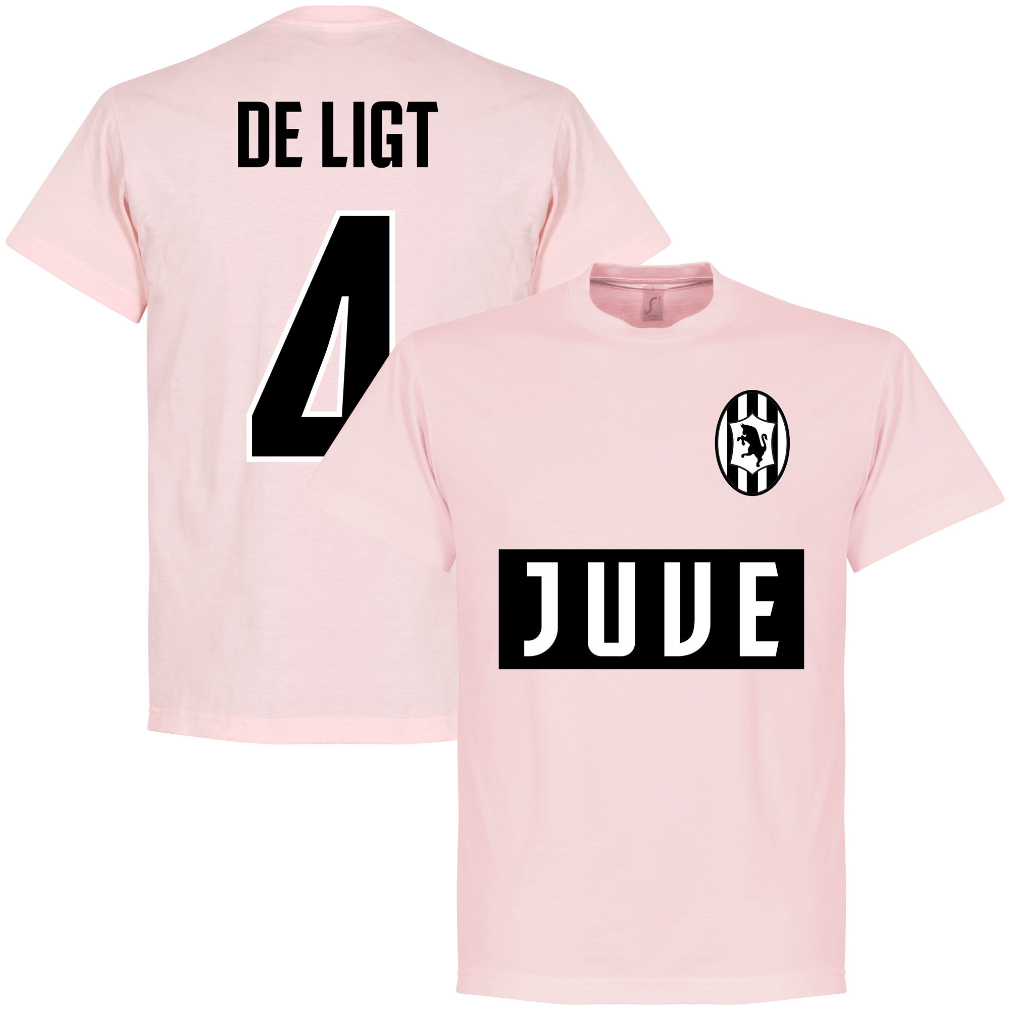Juventus FC - Tričko - růžové, Matthijs de Ligt, číslo 4