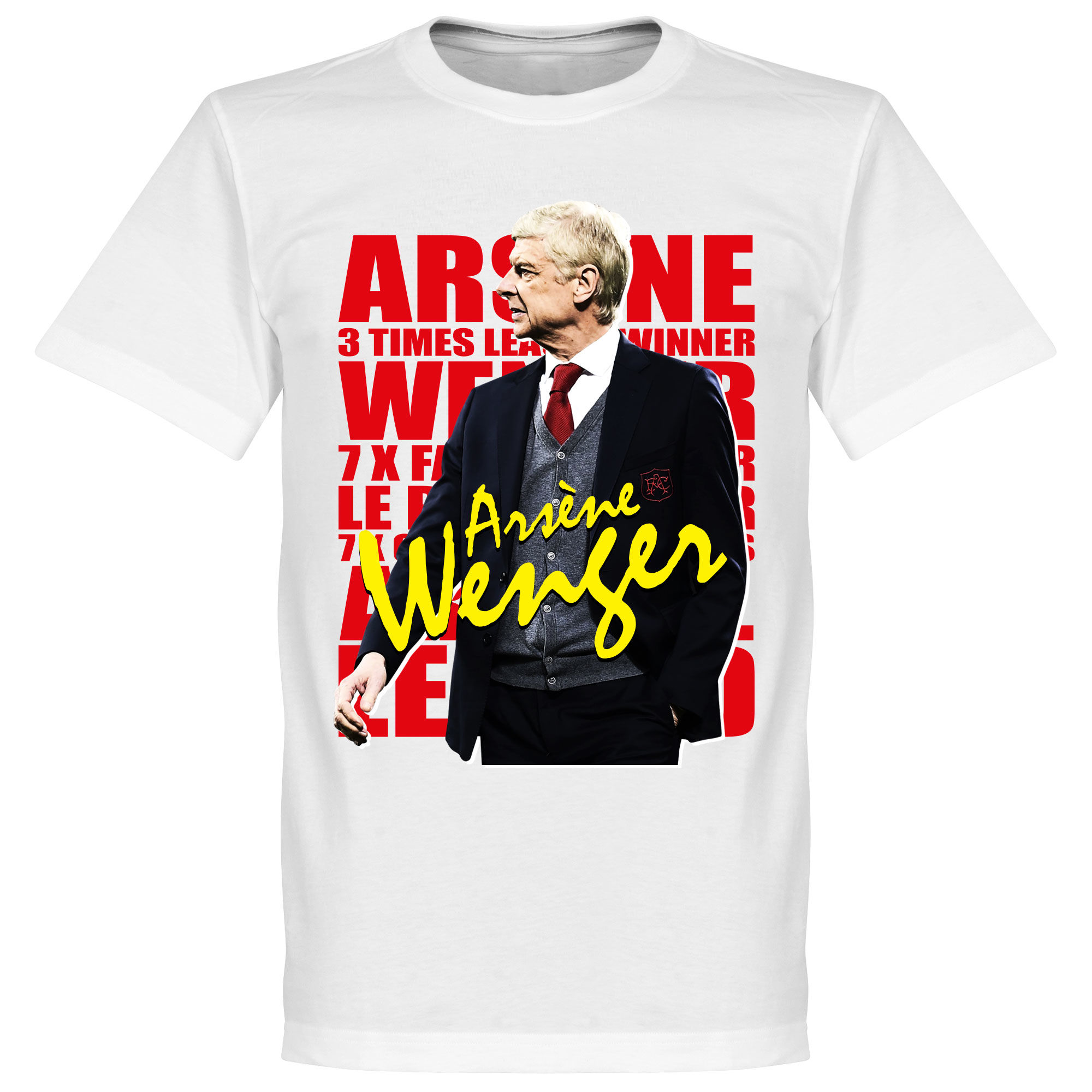 Arsenal - Tričko "Legend" - bílé, Arsene Wenger