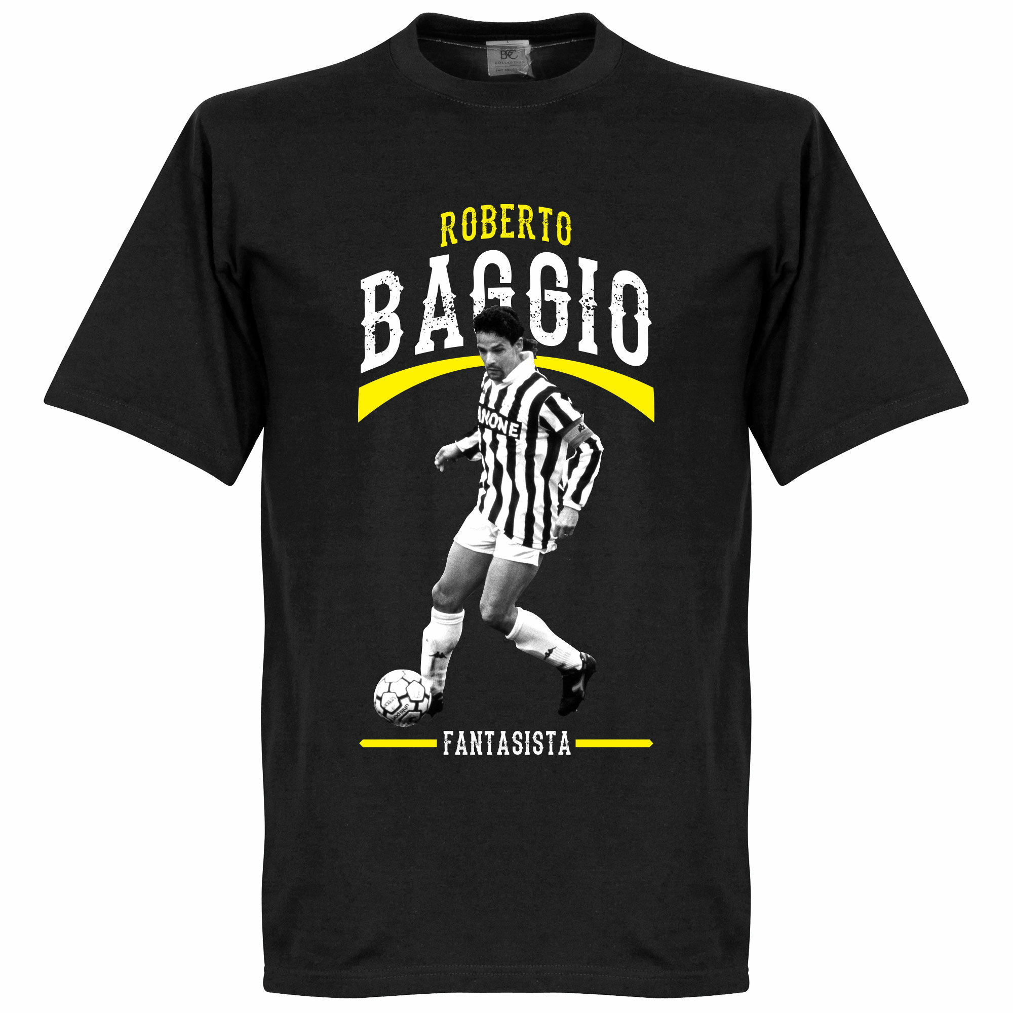Juventus FC - Tričko "Fantasista" dětské - Roberto Baggio, černé