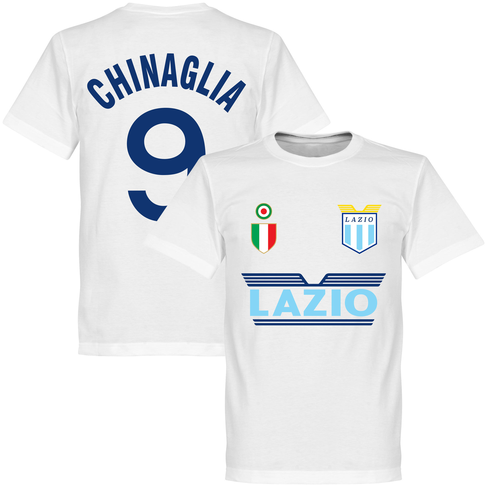 SS Lazio - Tričko - bílé, Giorgio Chinaglia, číslo 9