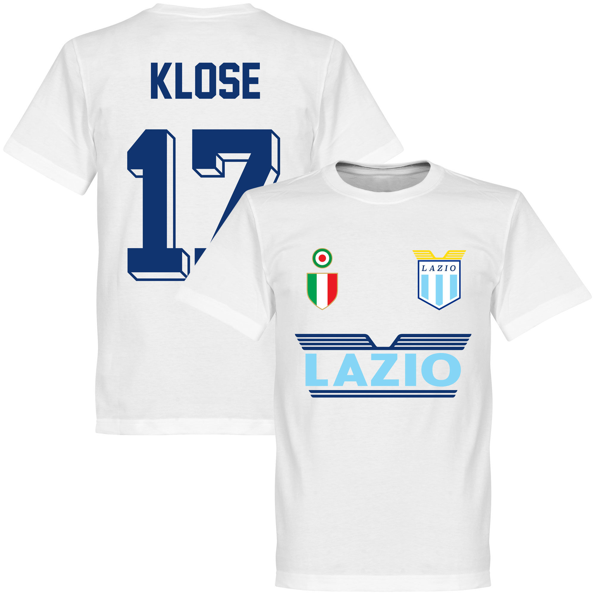 SS Lazio - Tričko - číslo 17, bílé, Miroslav Klose