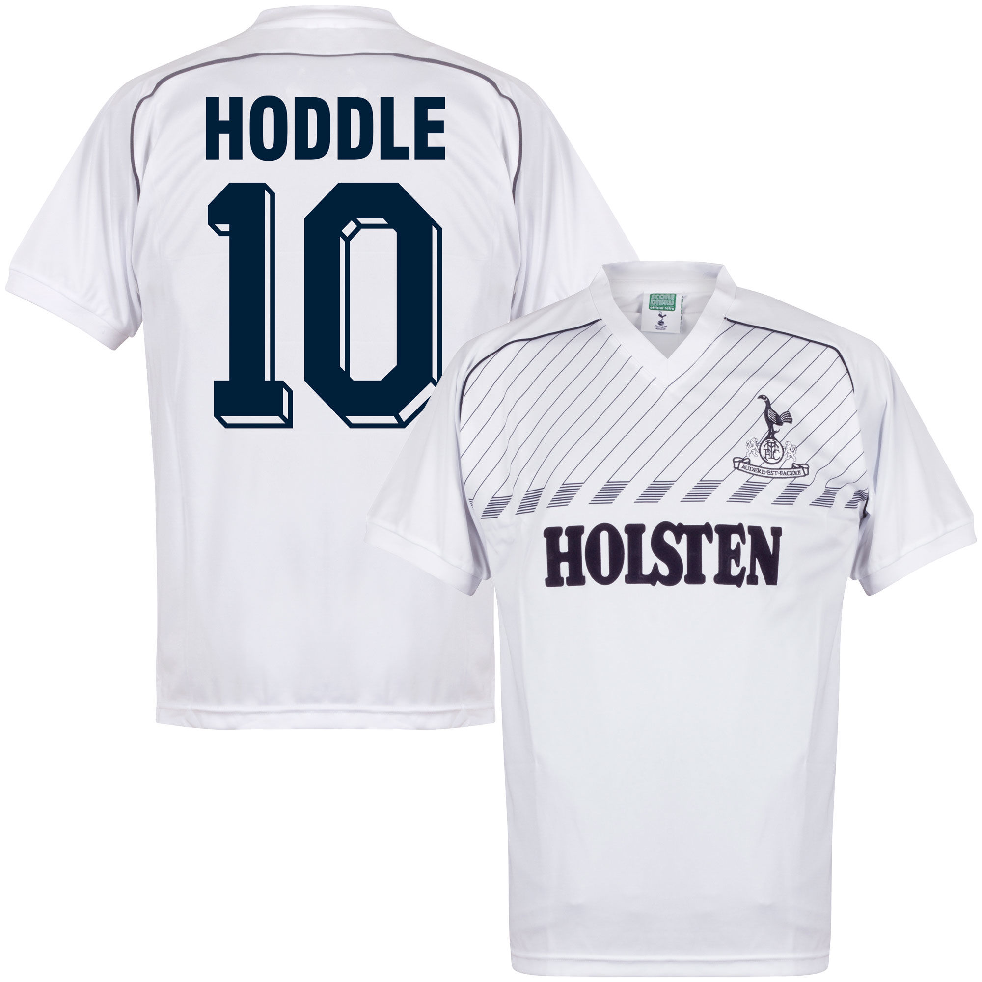 Tottenham Hotspur - Dres fotbalový - bílý, retrostyl, sezóna 1985/86, Glenn Hoddle, číslo 10, domácí