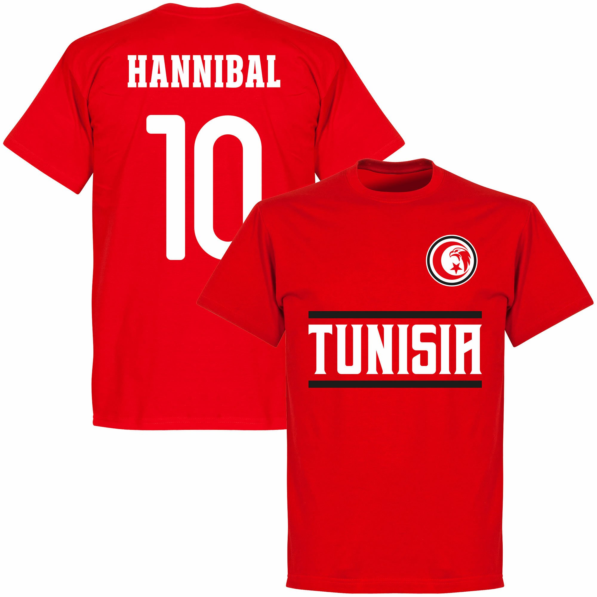 Tunisko - Tričko - červené, číslo 10, Hannibal Mejbri