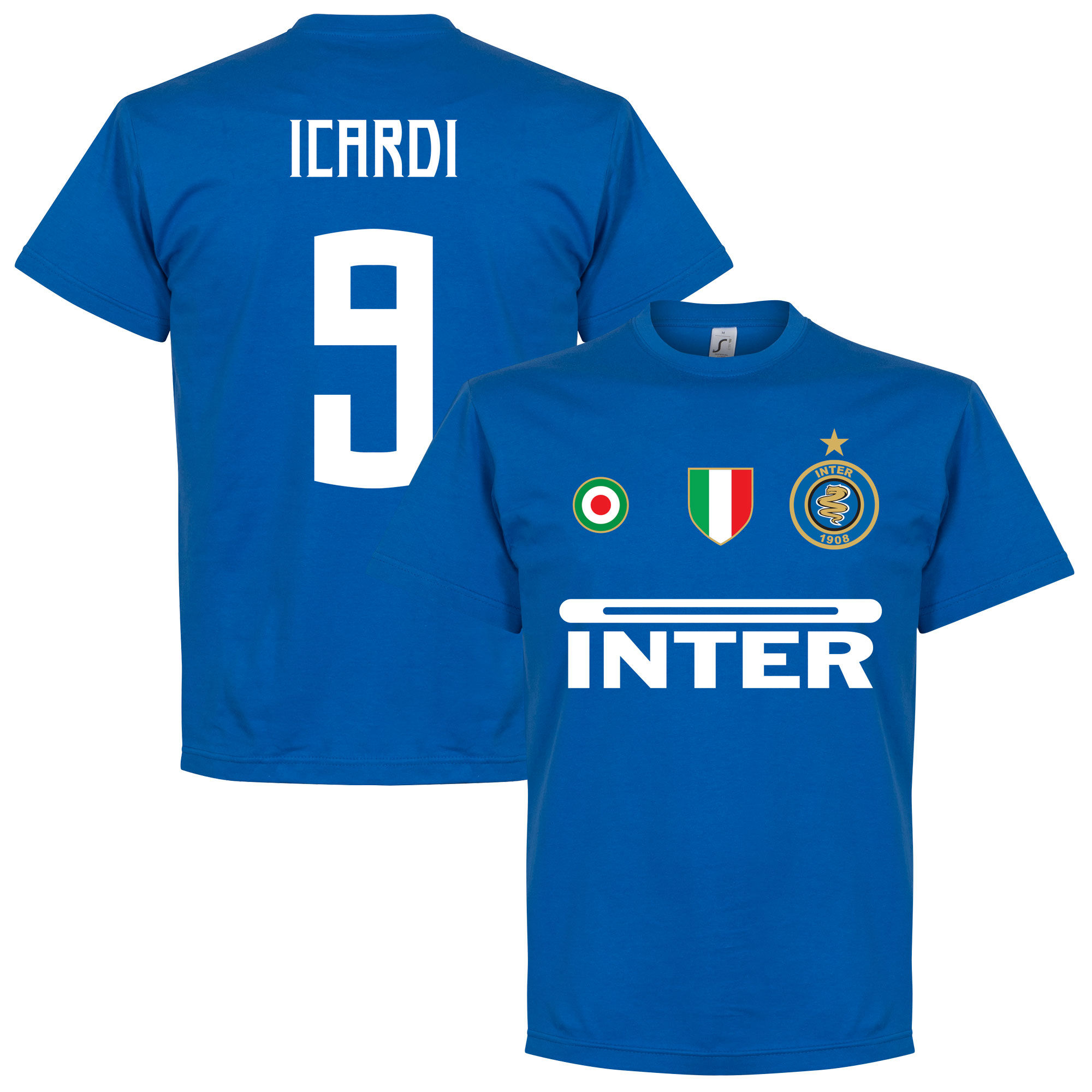 FC Inter Milán - Tričko - Mauro Icardi, číslo 9, modré