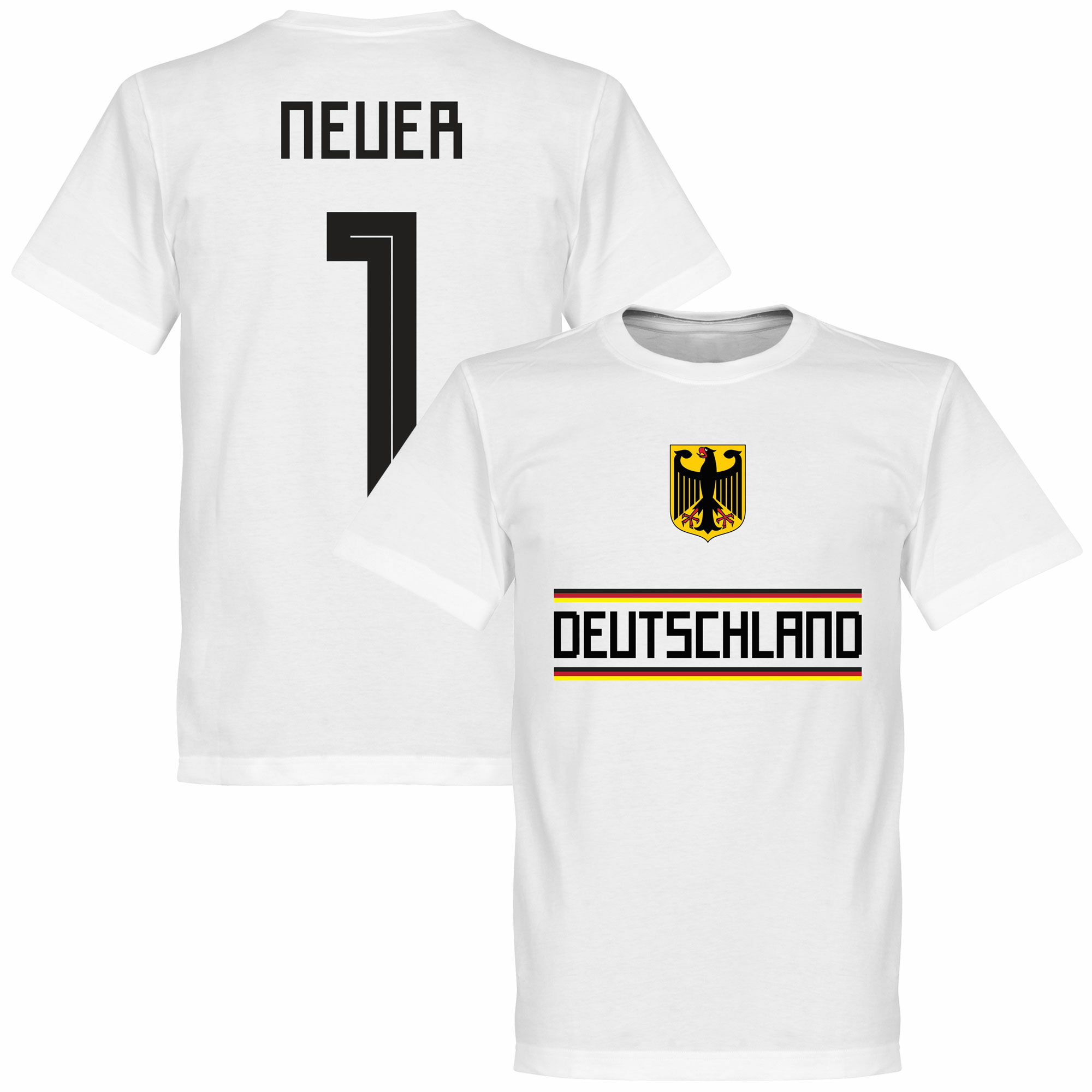 Německo - Tričko - číslo 1, bílé, Manuel Neuer