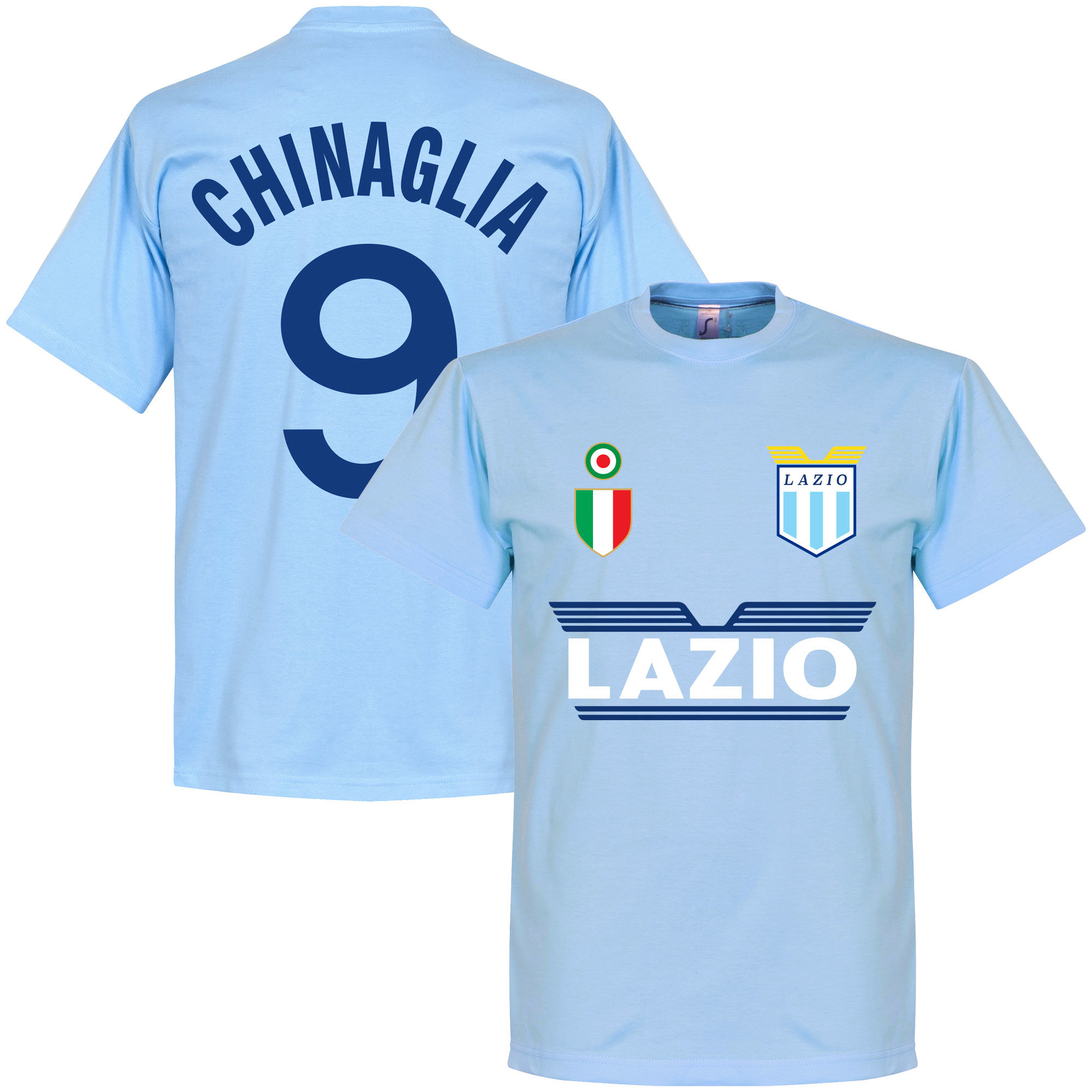 SS Lazio - Tričko - Giorgio Chinaglia, číslo 9, modré