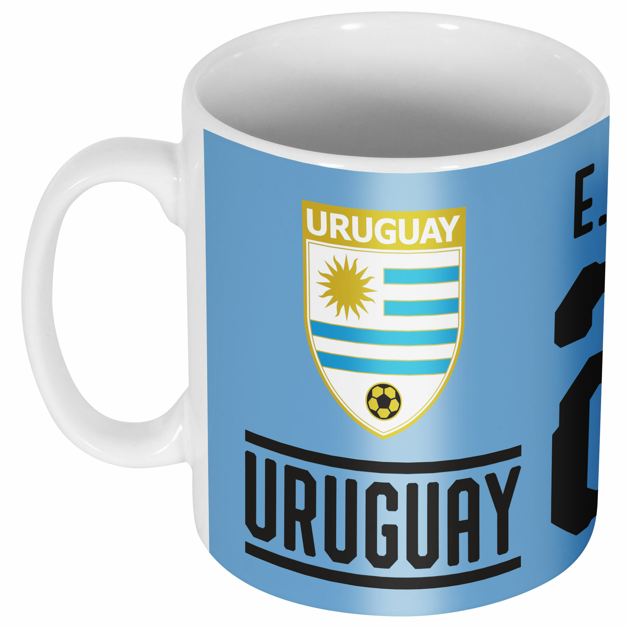 Uruguay - Hrnek - bílý, Edinson Cavani, číslo 21