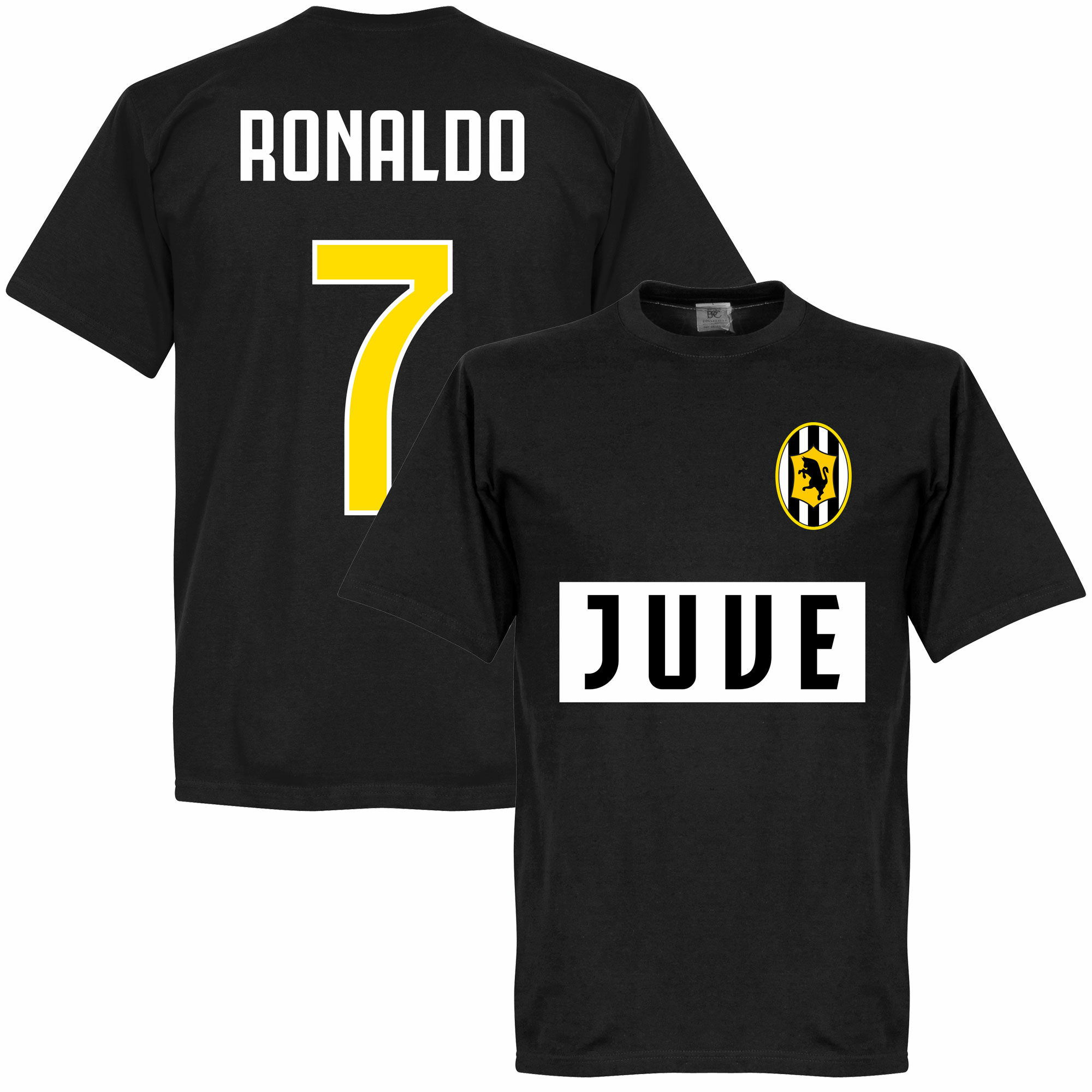 Juventus FC - Tričko dětské - Ronaldo, číslo 7, černé