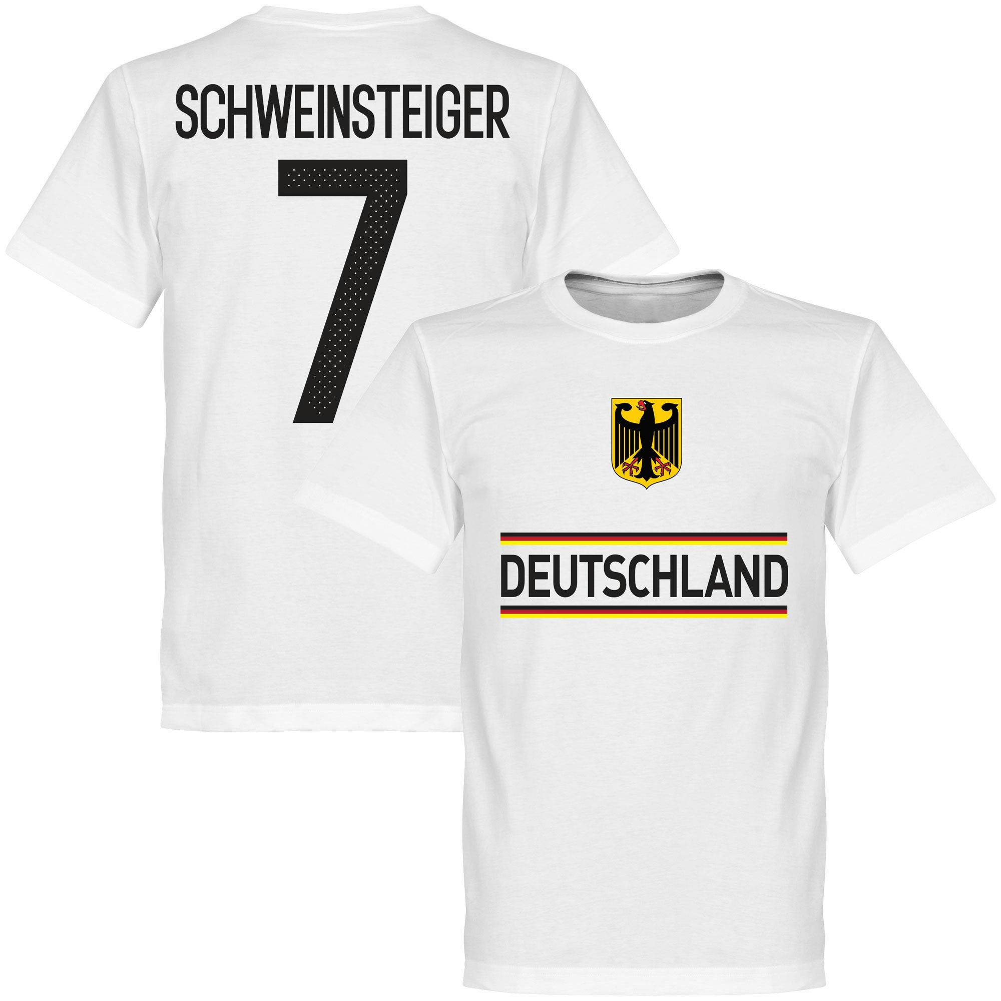 Německo - Tričko - Bastian Schweinsteiger, bílé, číslo 7