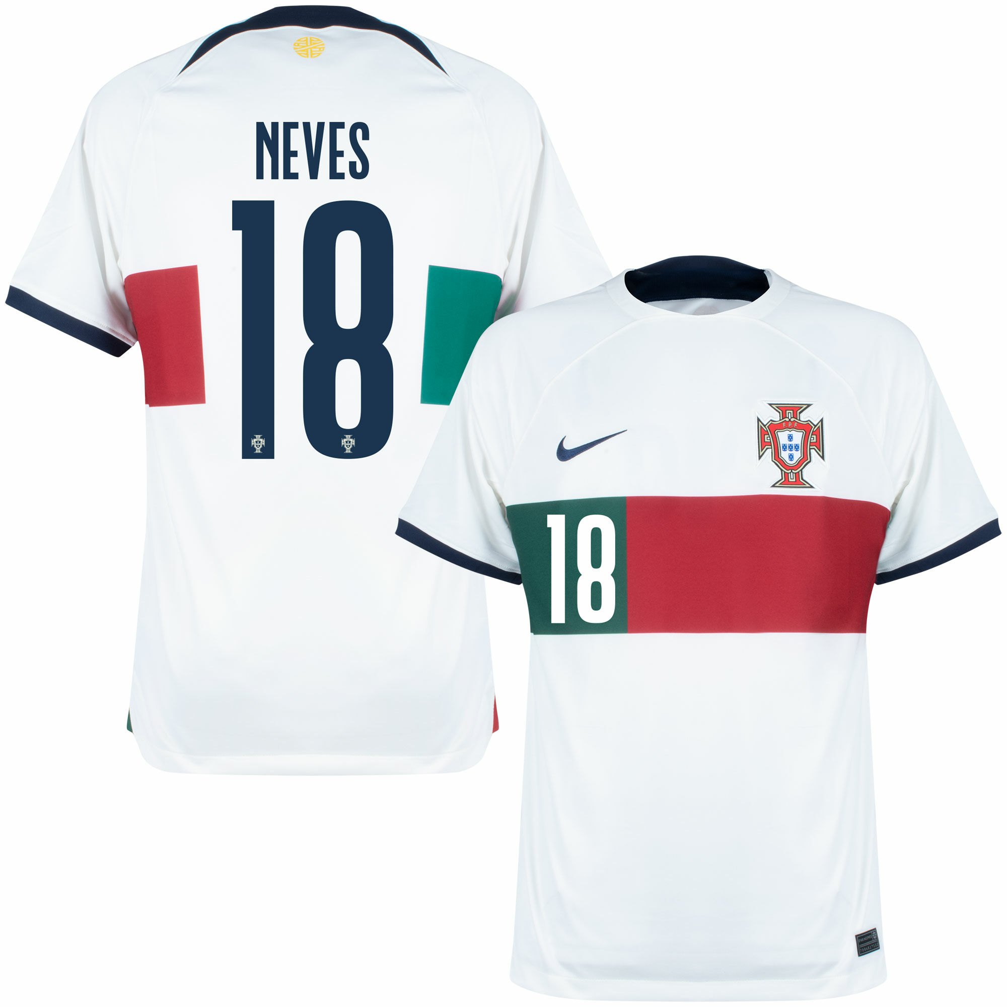 Segunda Camiseta Portugal Jugador R.Neves 2022