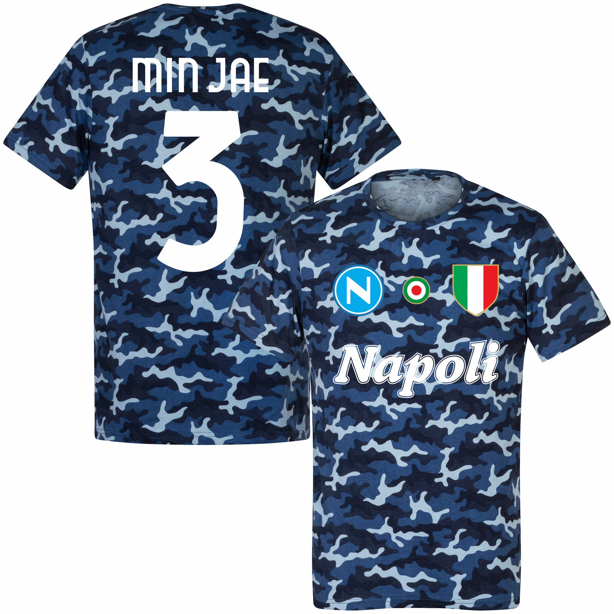 SSC Neapol - Tričko - číslo 3, modré, Kim Min-jae