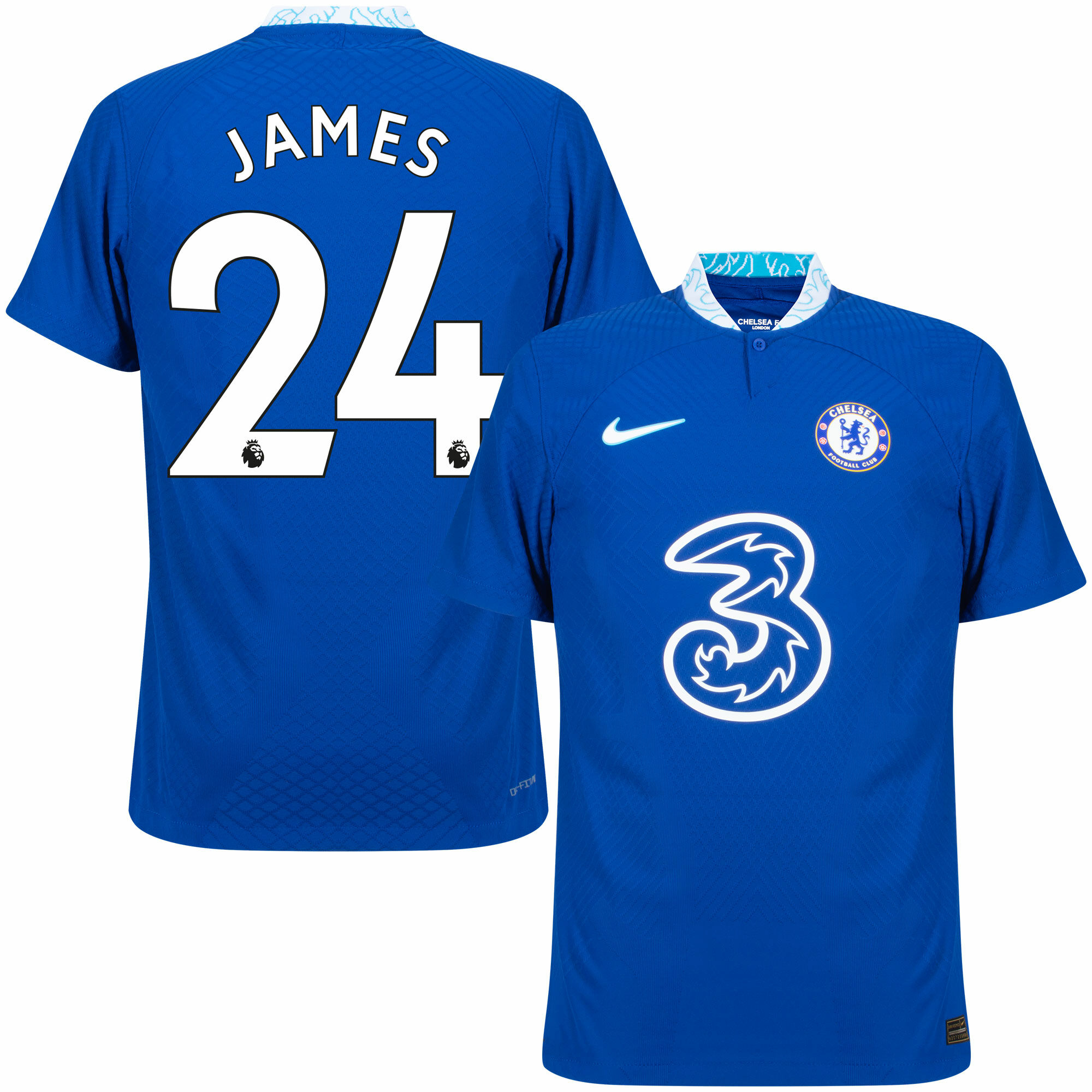 Chelsea - Dres fotbalový "Match" - Reece James, Premier League, domácí, sezóna 2022/23, Dri-FIT ADV, modrý, číslo 24