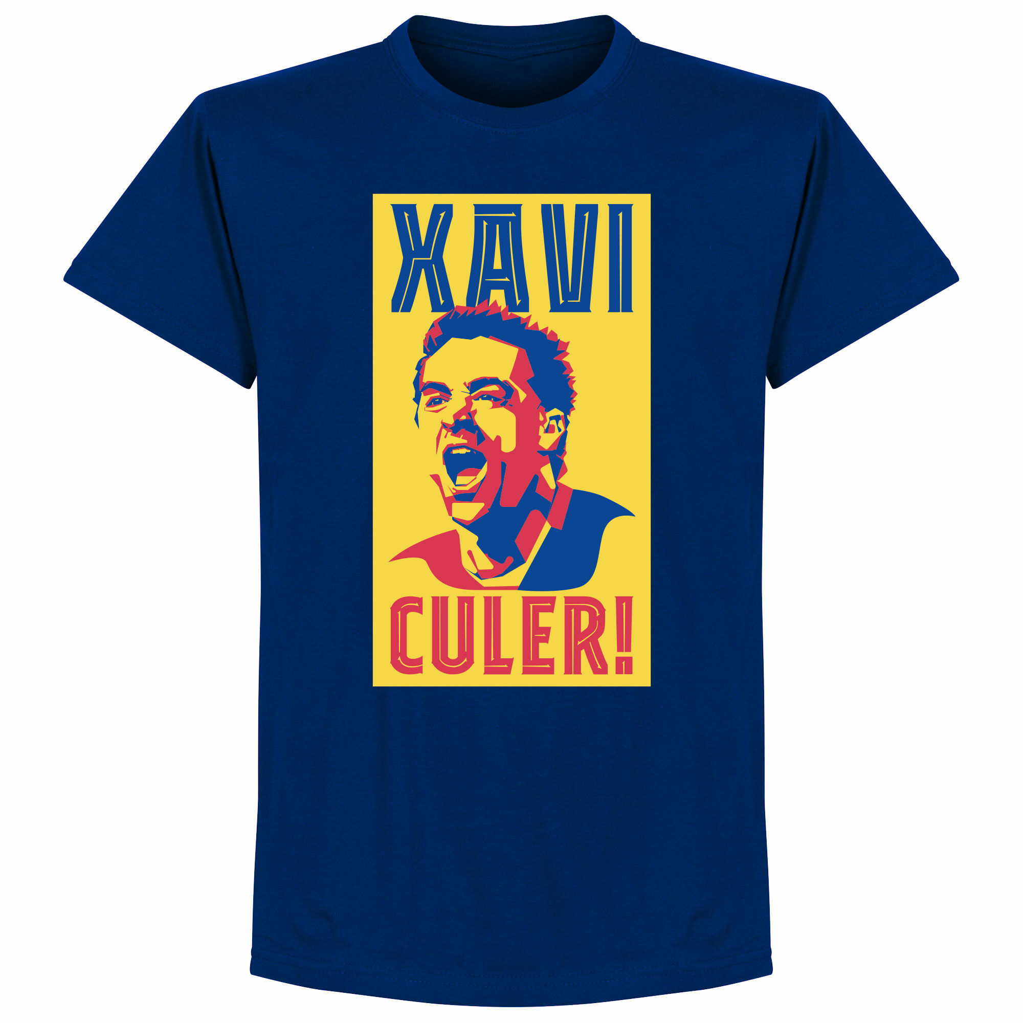 Barcelona - Tričko "Culer" - Xavi, modré