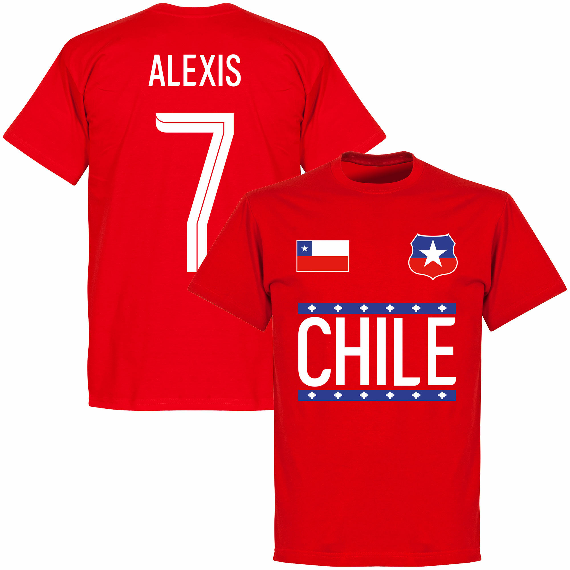 Chile - Tričko - červené, číslo 7, Alexis Sánchez