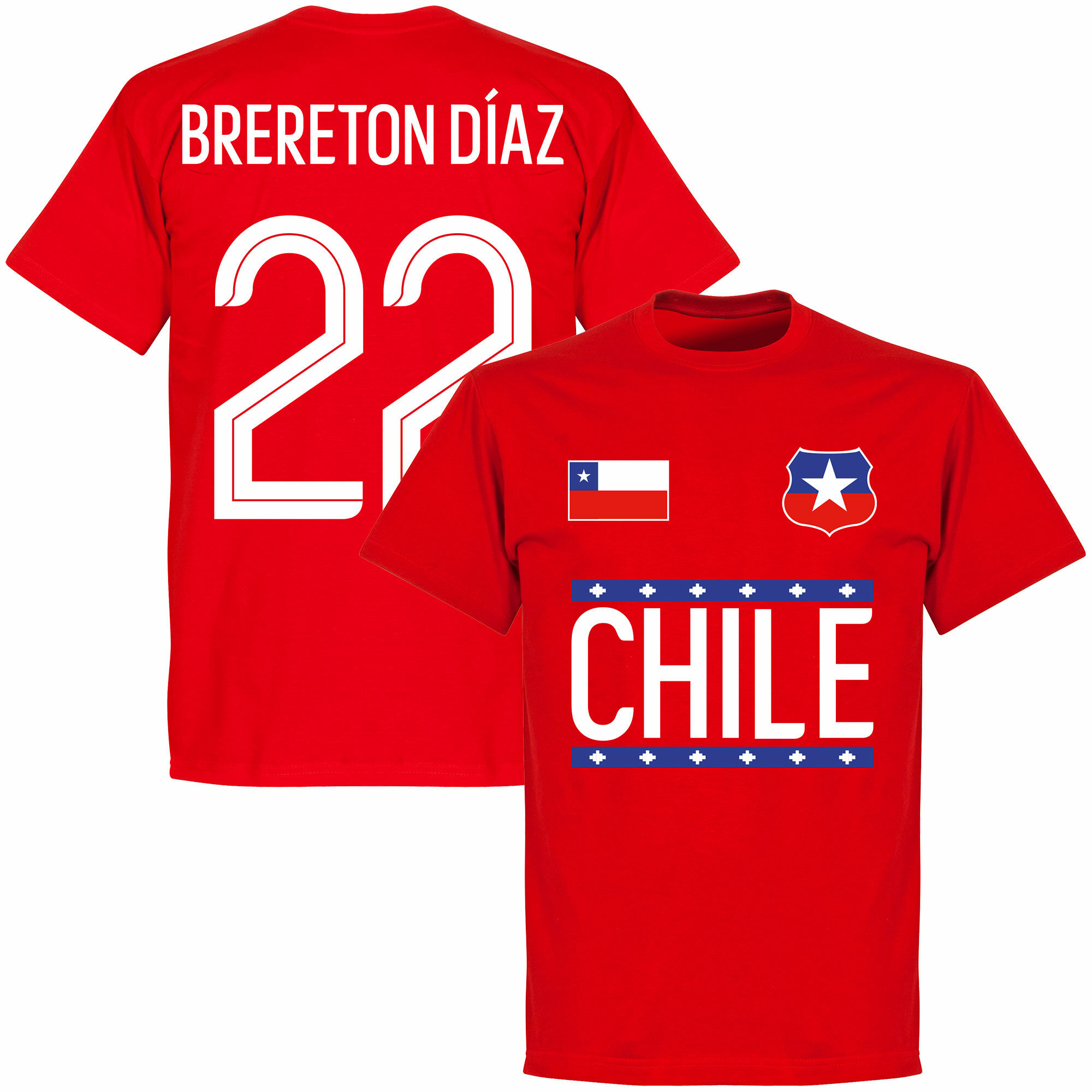 Chile - Tričko - červené, číslo 22, Ben Brereton