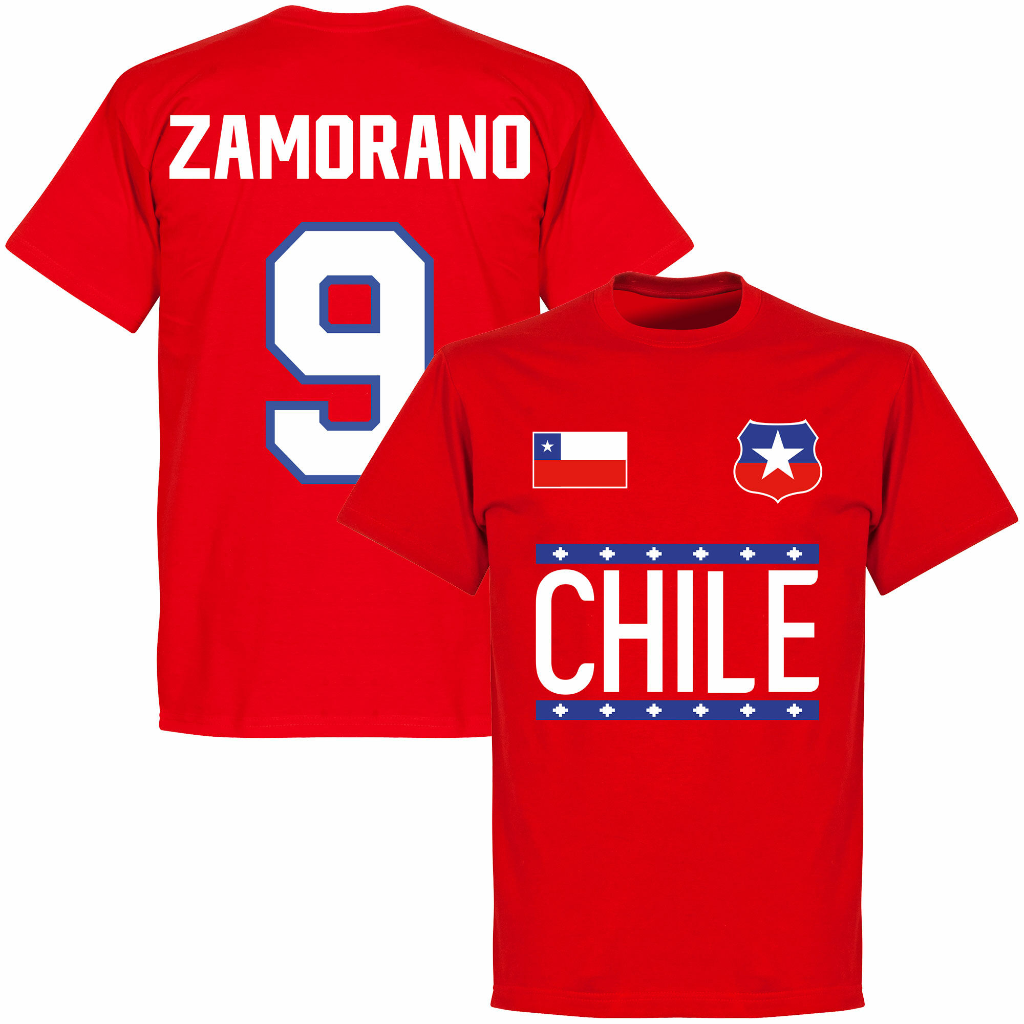 Chile - Tričko - červené, Iván Zamorano, číslo 9
