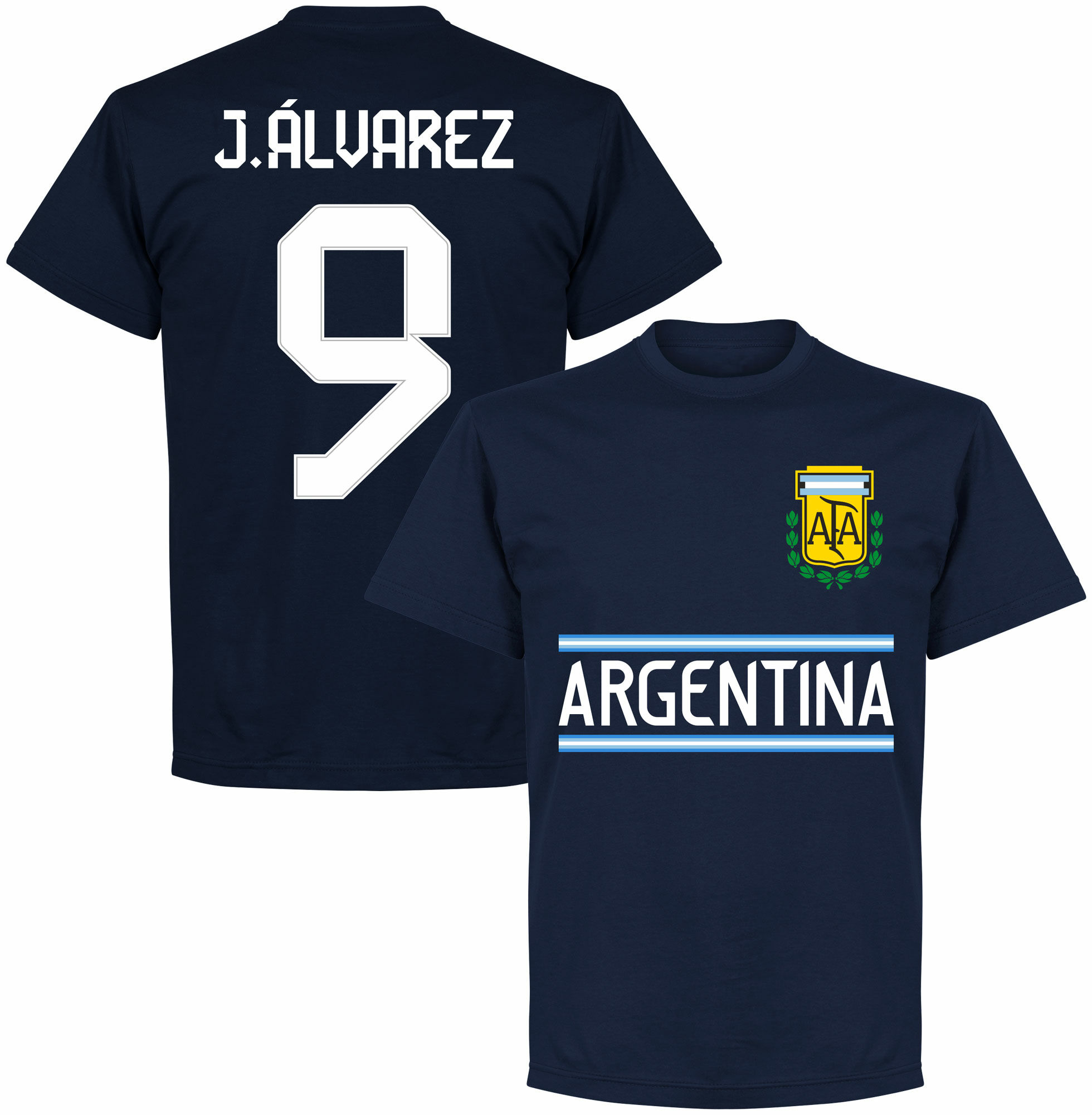 Argentina - Tričko - Julián Álvarez, modré, číslo 9
