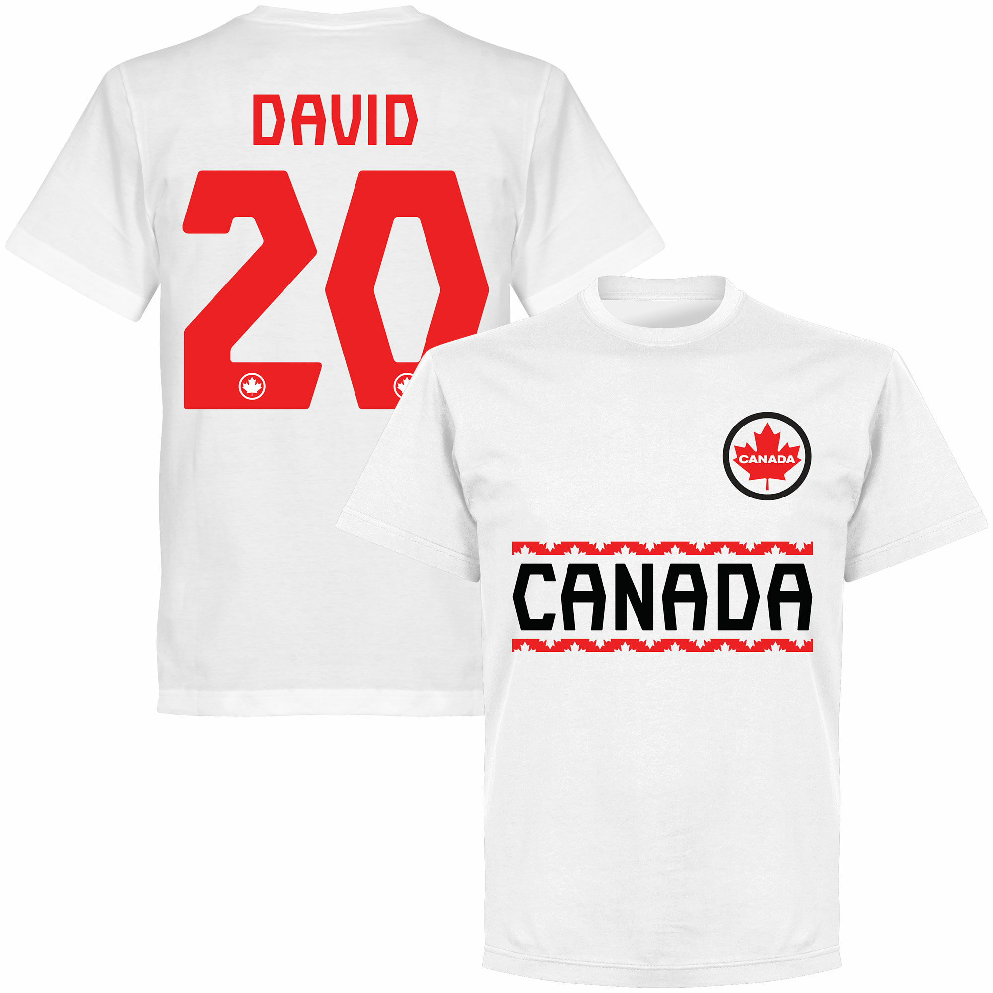 Kanada - Tričko - bílé, číslo 20, Jonathan David