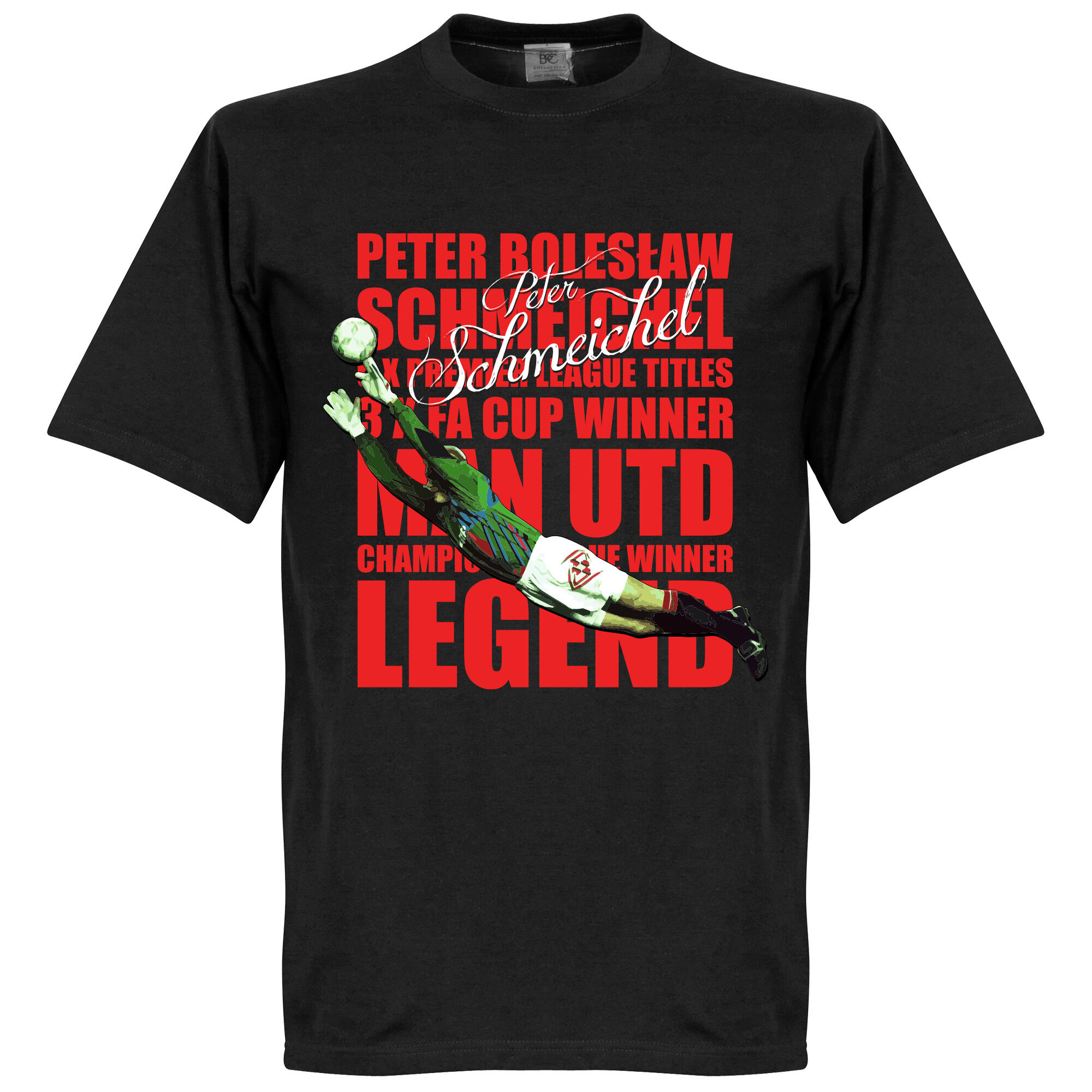 Manchester United - Tričko "Legend" dětské - Peter Schmeichel, černé