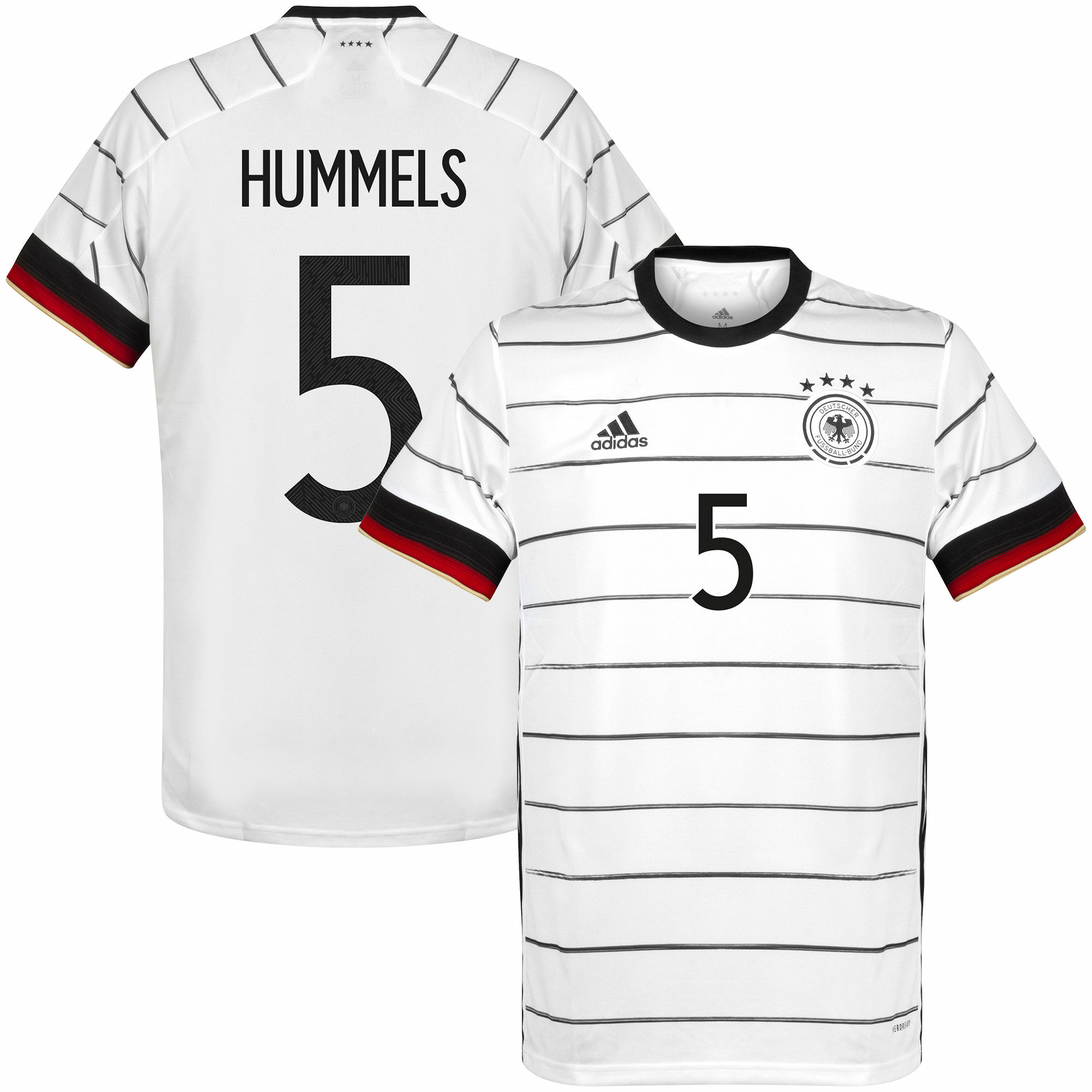 Německo - Dres fotbalový - bílý, sezóna 2020/21, domácí, Mats Hummels, číslo 5