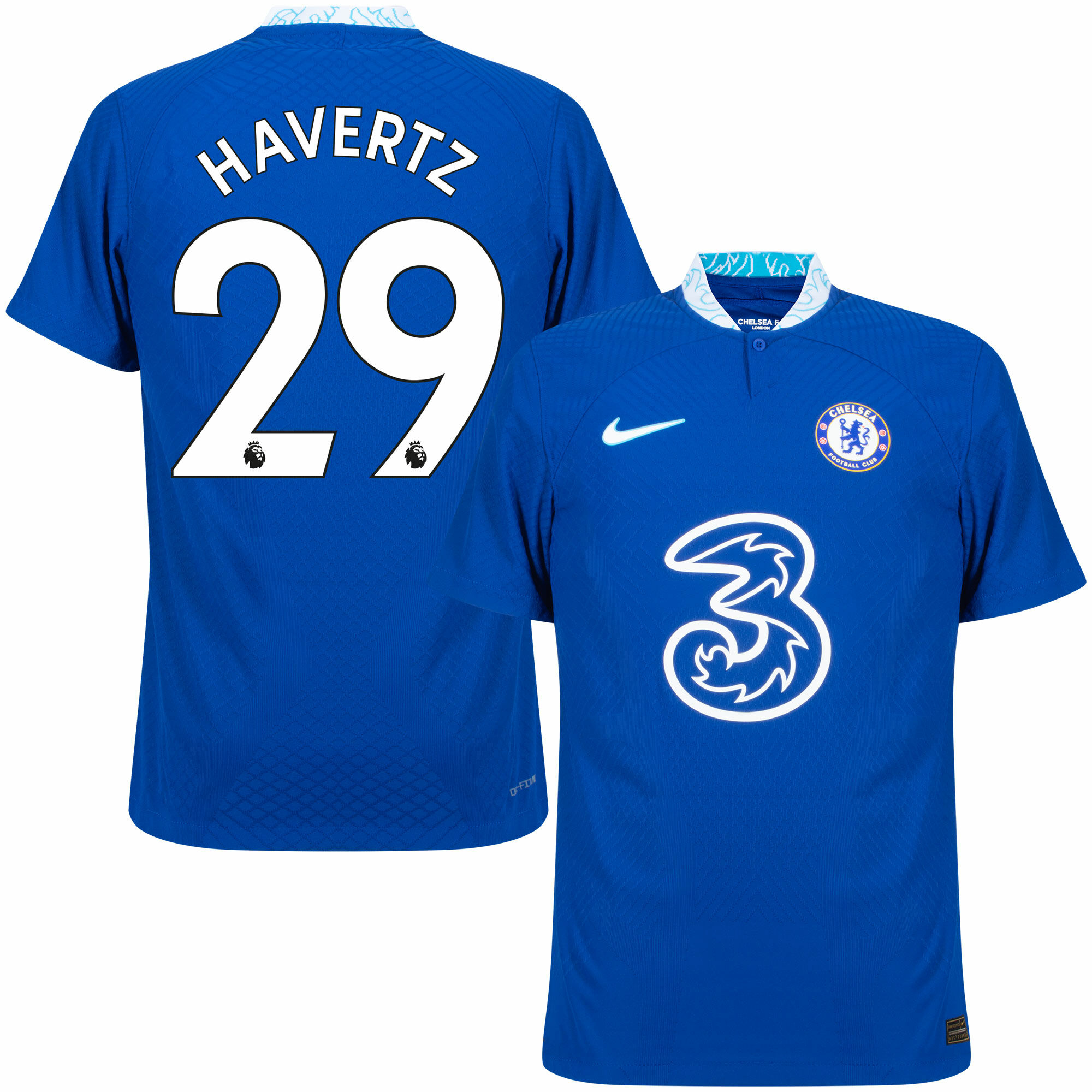 Chelsea - Dres fotbalový "Match" - číslo 29, Kai Havertz, Premier League, domácí, sezóna 2022/23, Dri-FIT ADV, modrý
