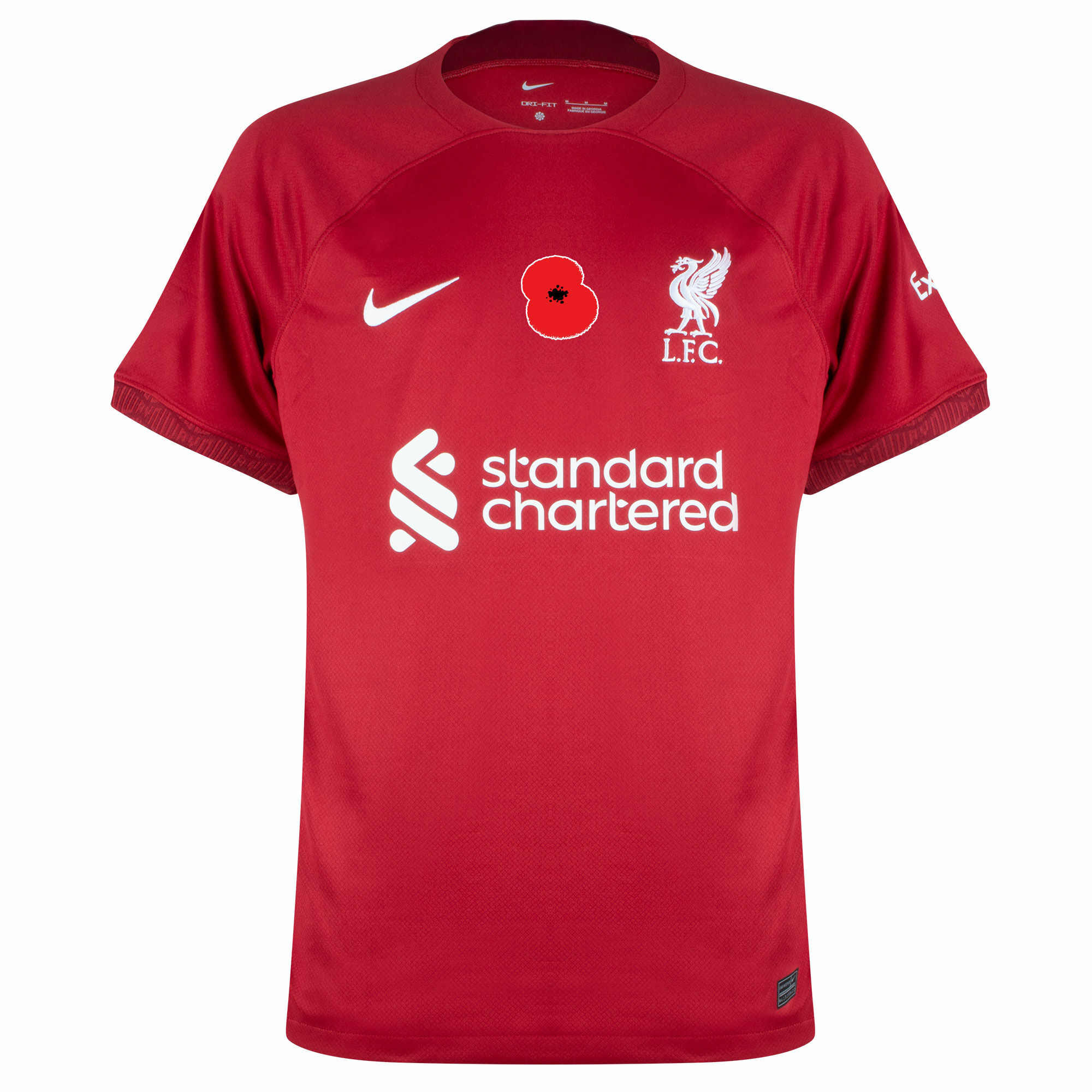 Liverpool - Dres fotbalový - logo British Legion Poppy, červený, domácí, sezóna 2022/23