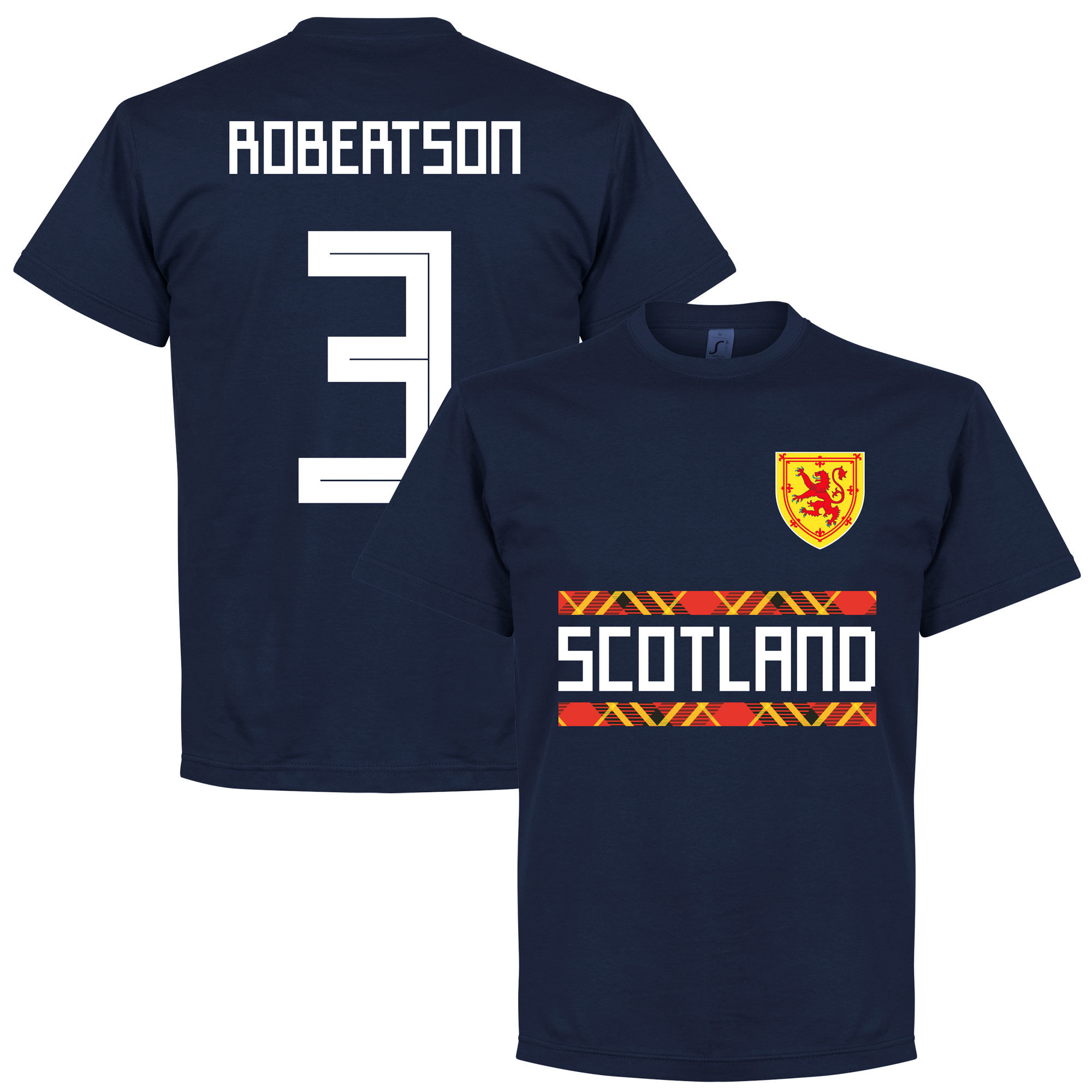 Skotsko - Tričko - Andrew Robertson, číslo 3, modré