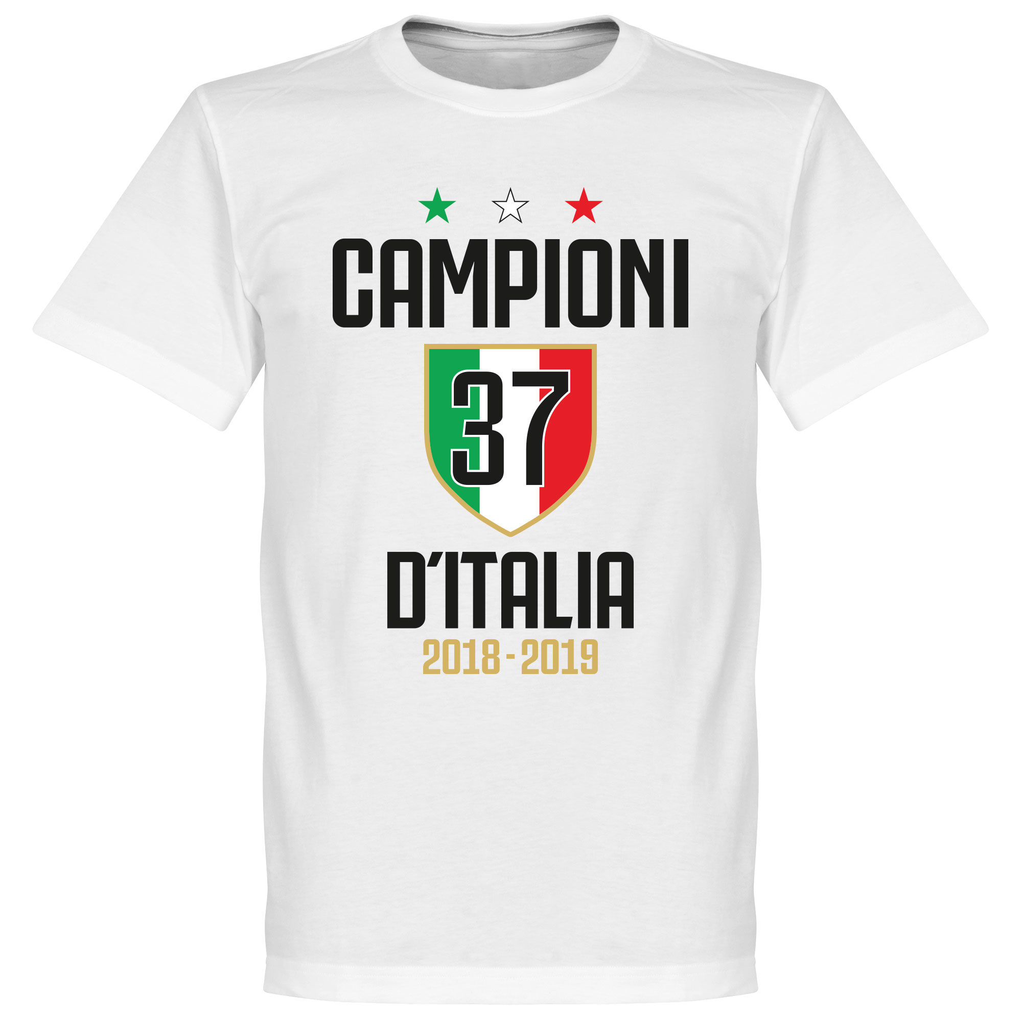 Juventus FC - Tričko "Campioni D'Italia" - číslo 37, bílé