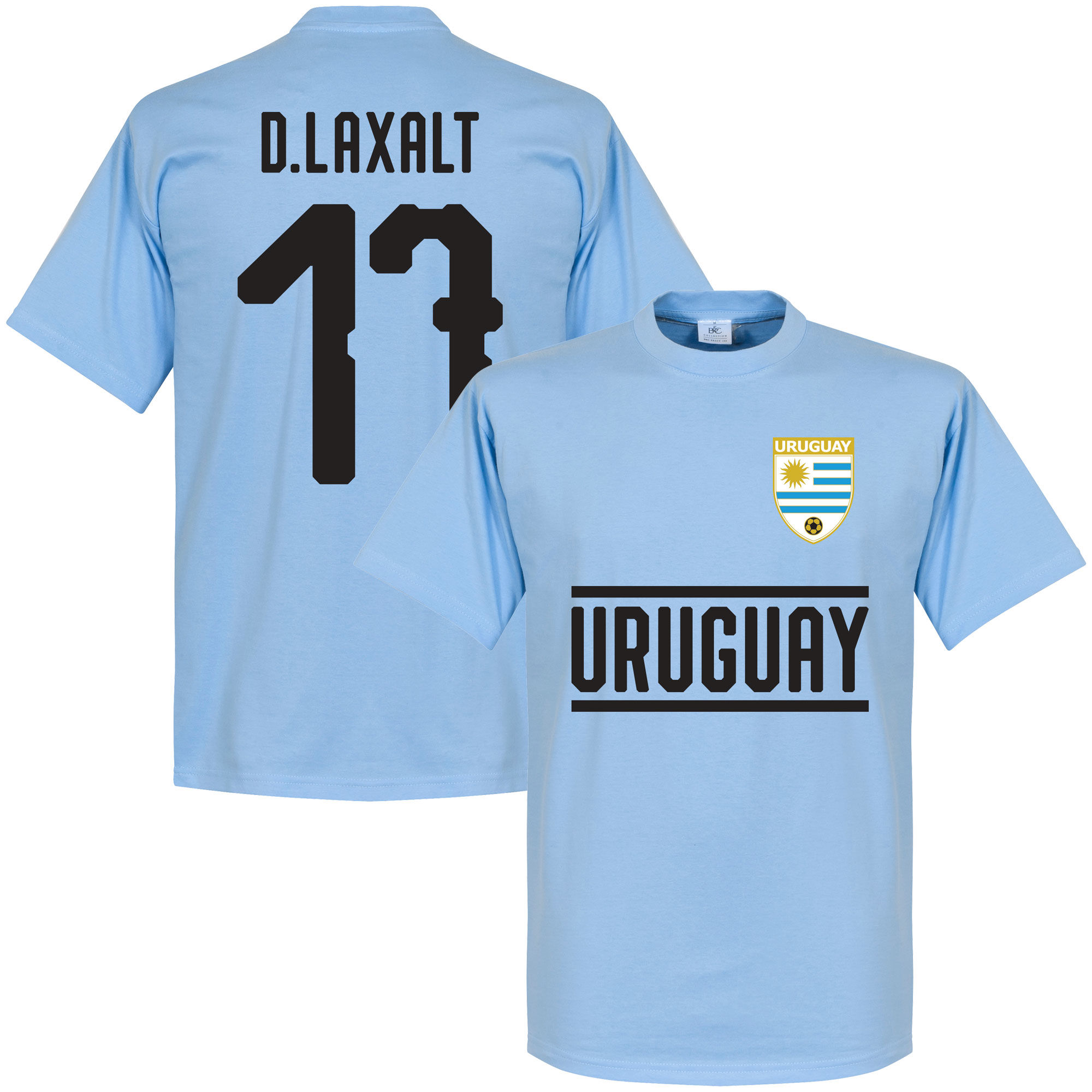 Uruguay - Tričko - číslo 17, Diego Laxalt, modré