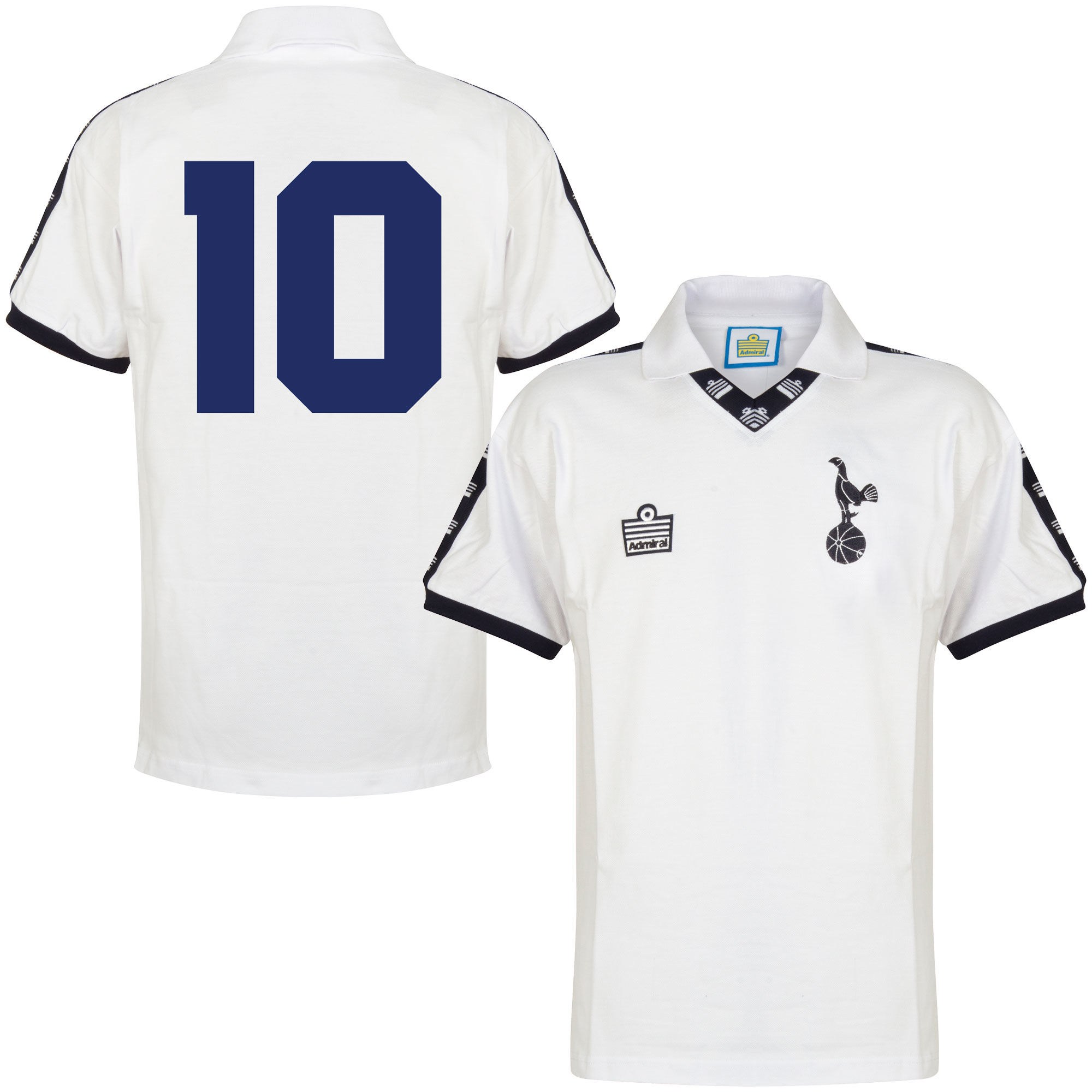 Tottenham Hotspur - Dres fotbalový - bílý, retrostyl, sezóna 1977/78, číslo 10, domácí