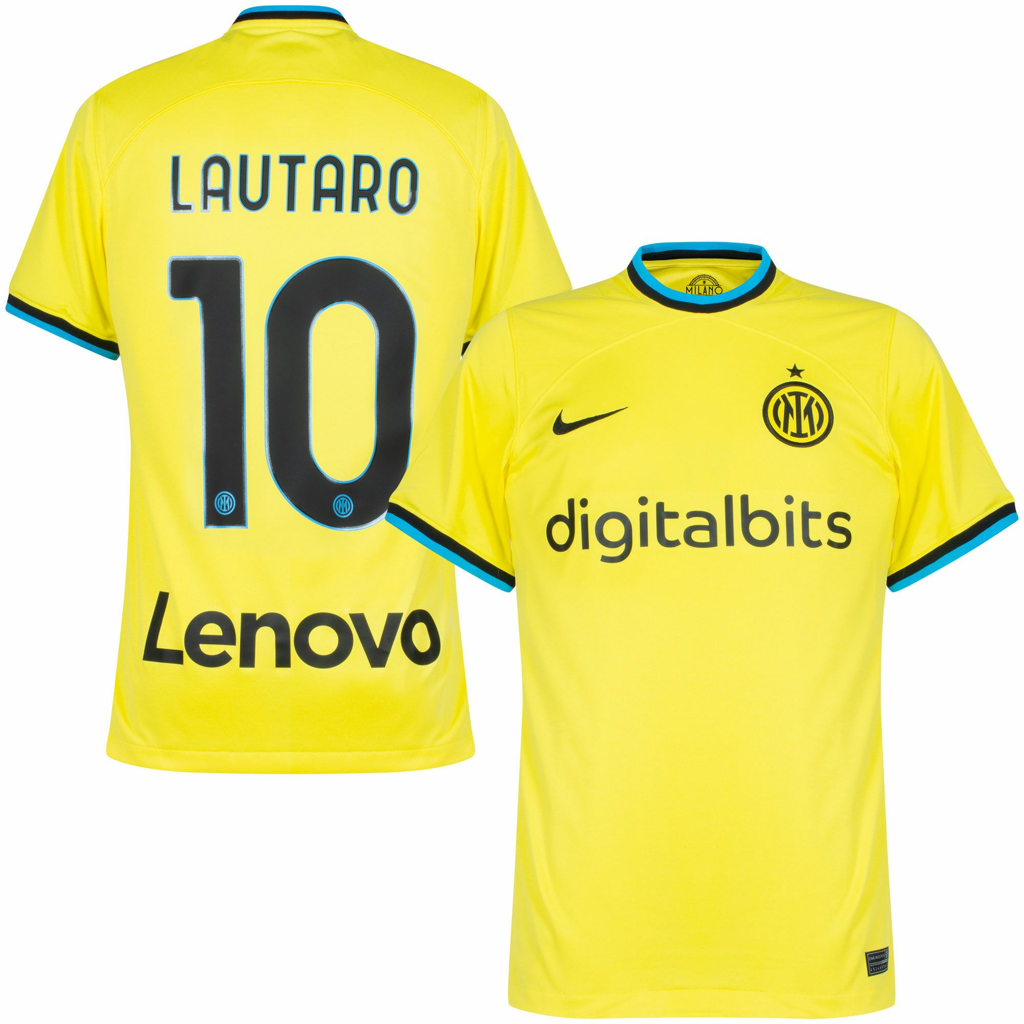 Camiseta Inter Titular Modelo Jugador Nike 2023/24 #10 Lautaro - Adulto