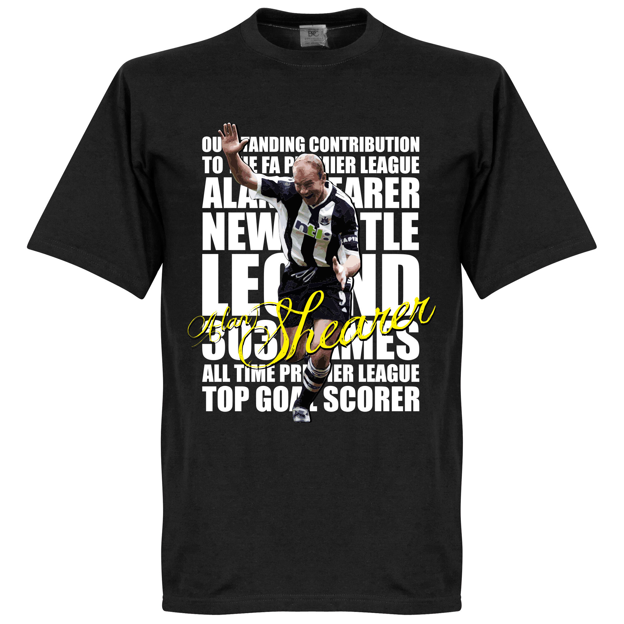 Newcastle United - Tričko "Legend" - Alan Shearer, černé