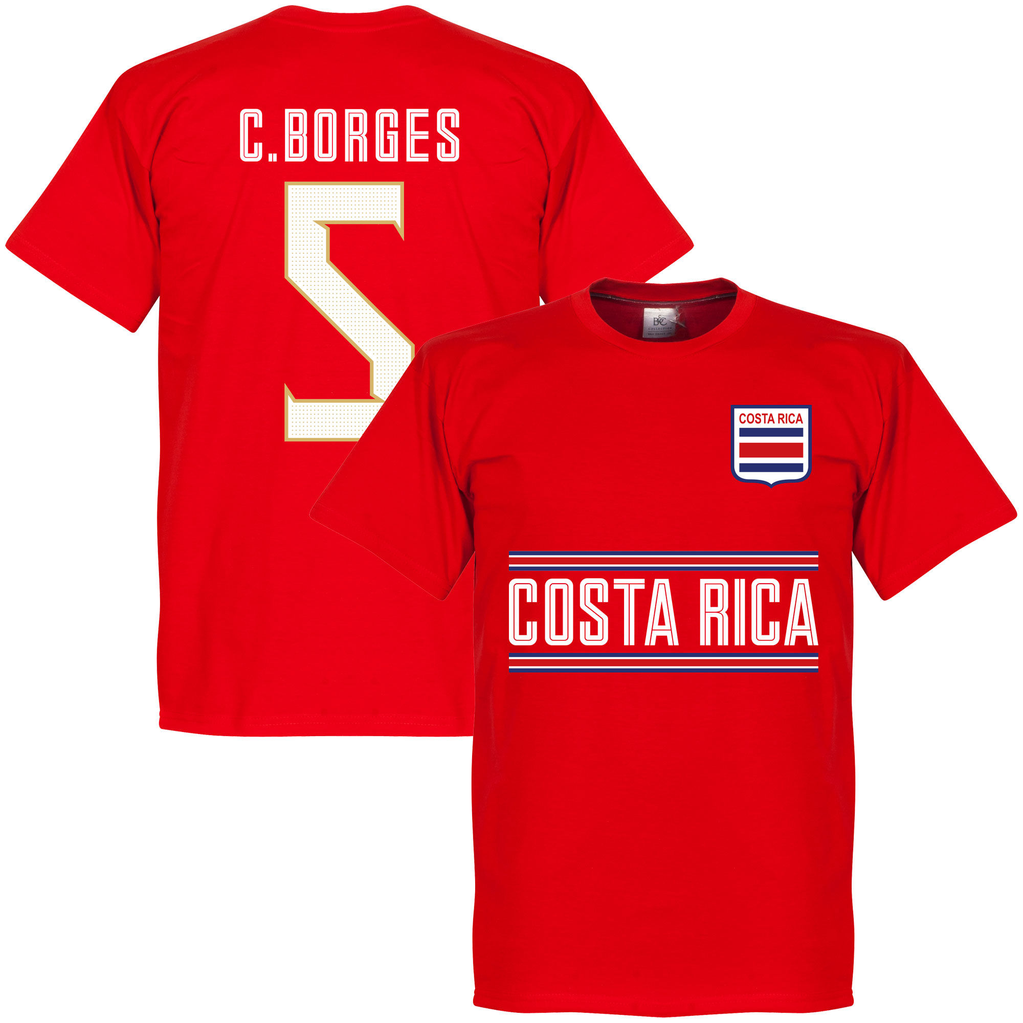 Kostarika - Tričko - červené, Celso Borges, číslo 5