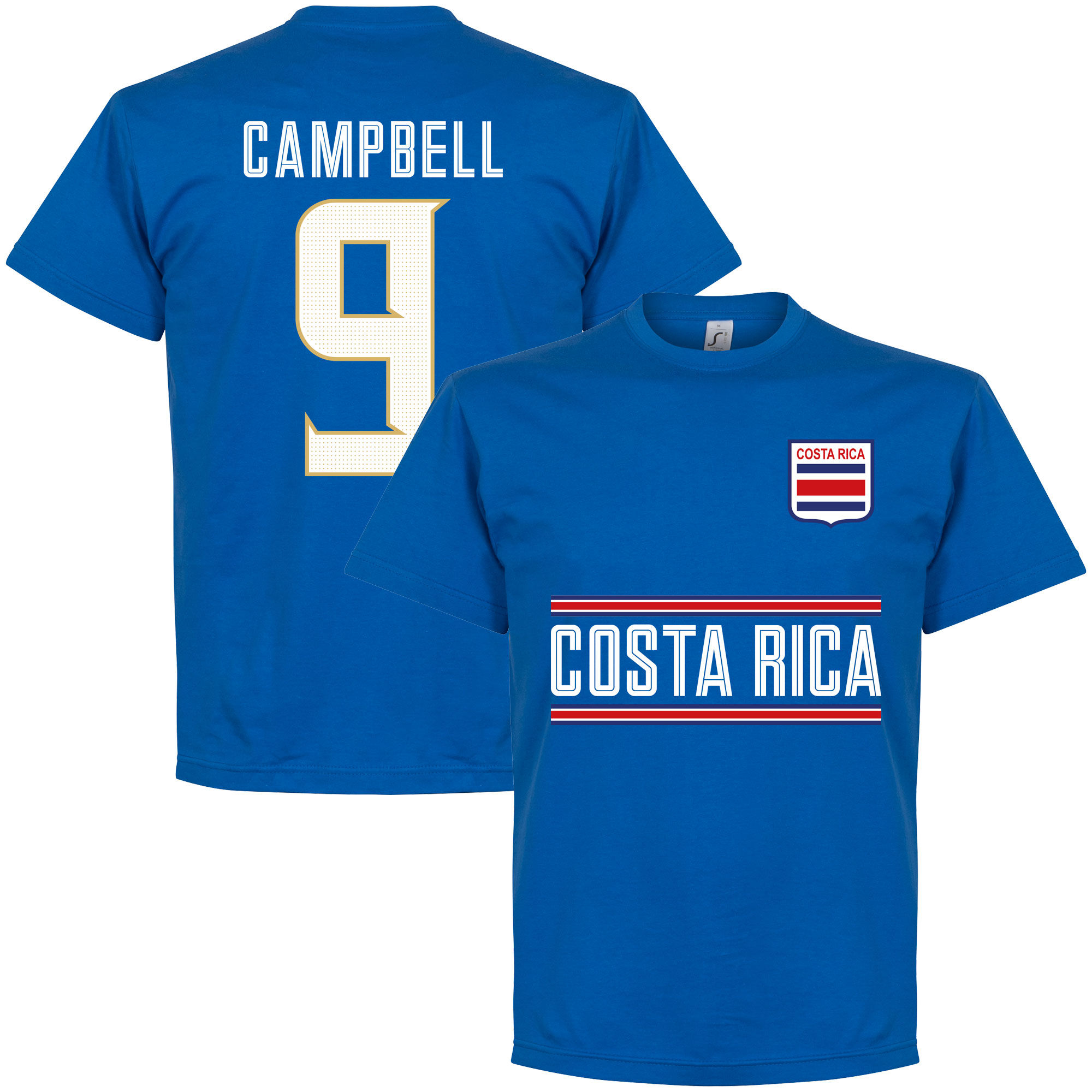 Kostarika - Tričko - číslo 9, Joel Campbell, modré