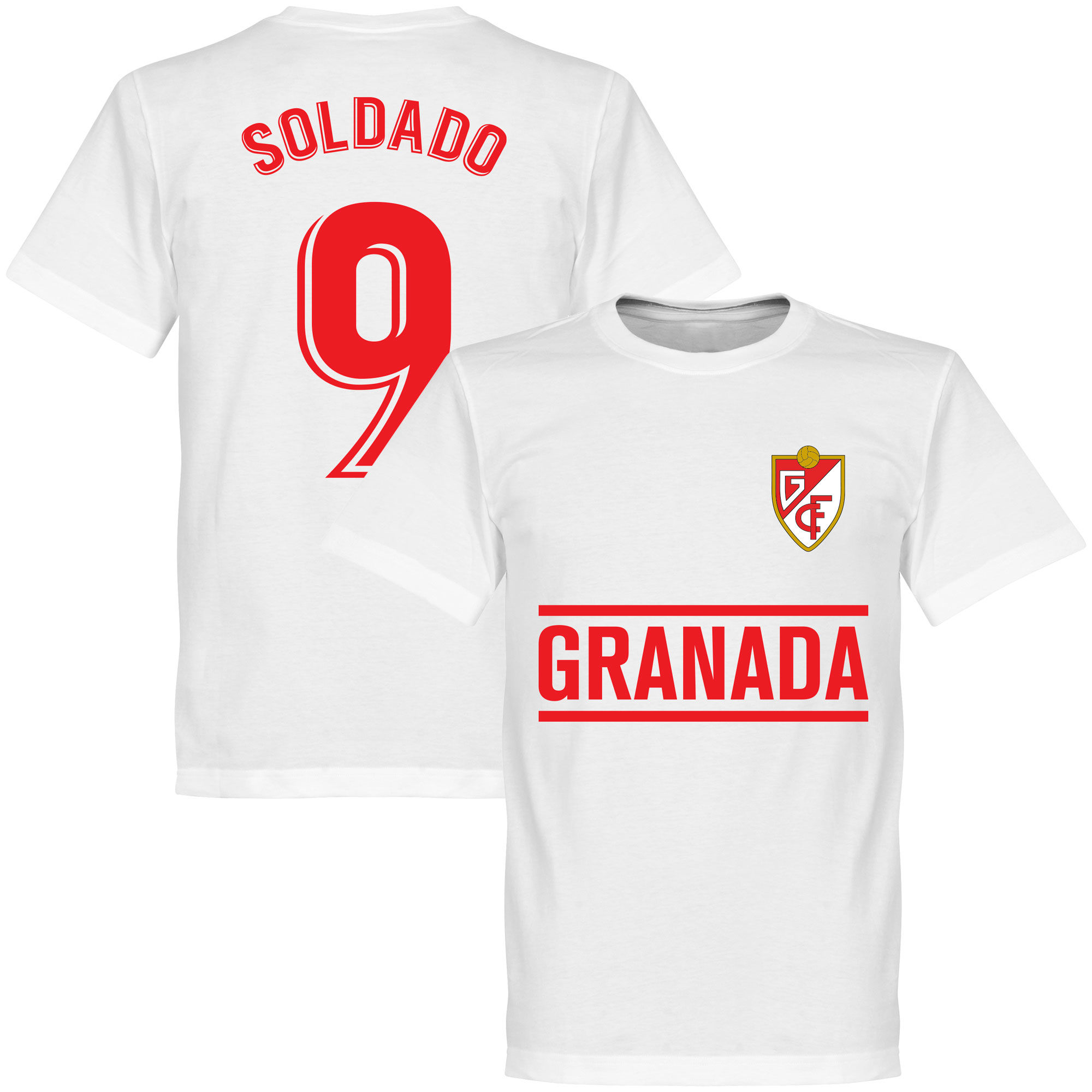 Granada CF - Tričko - bílé, číslo 9, Roberto Soldado