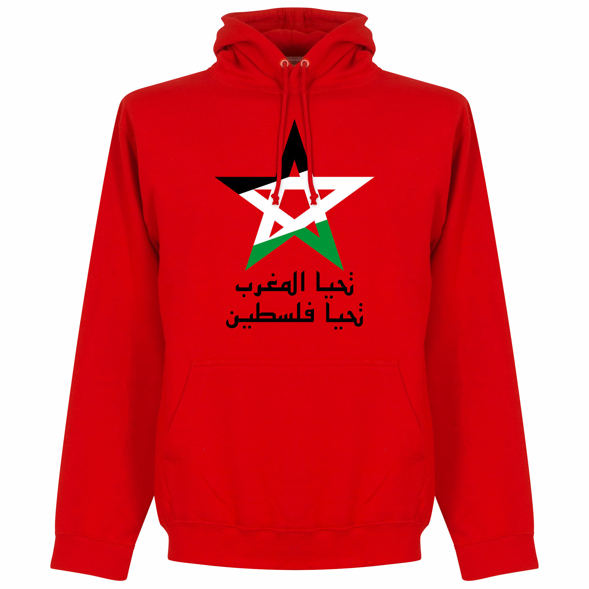 Palestina - Mikina s kapucí "Viva" - červená