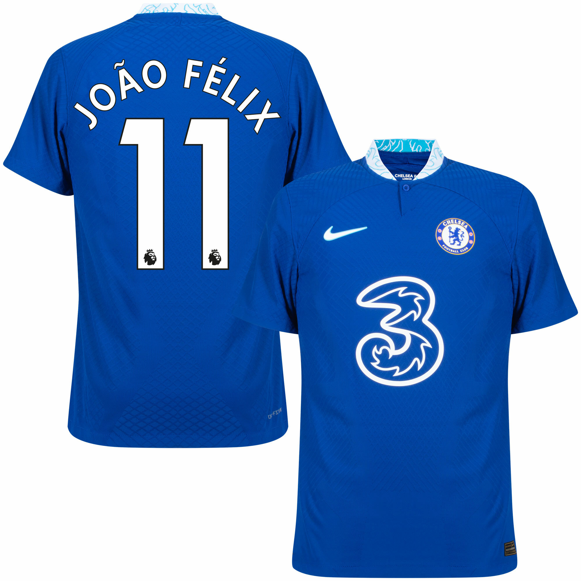 Chelsea - Dres fotbalový "Match" - číslo 11, Premier League, domácí, sezóna 2022/23, Dri-FIT ADV, modrý, João Félix
