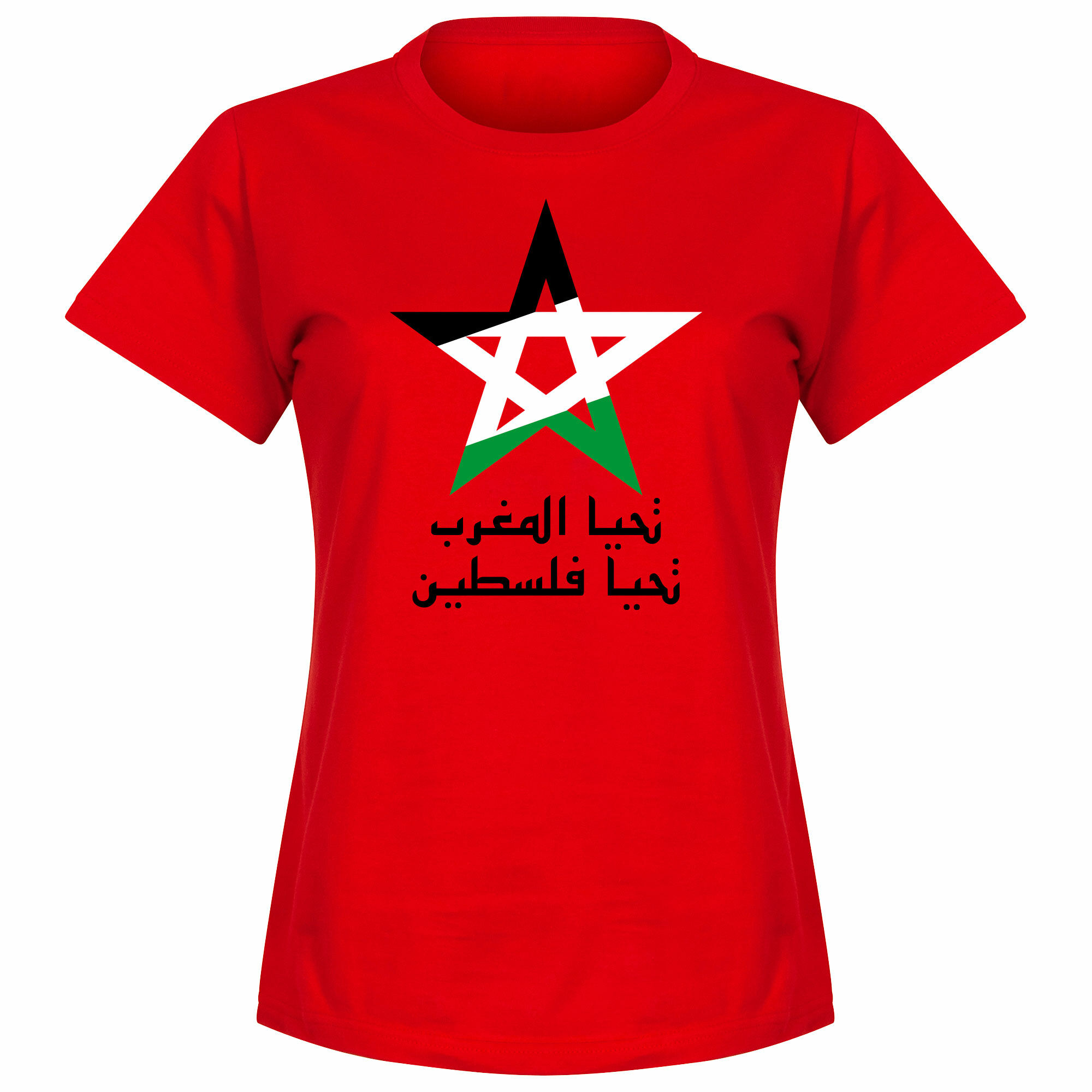 Palestina - Tričko "Viva" dámské - červené