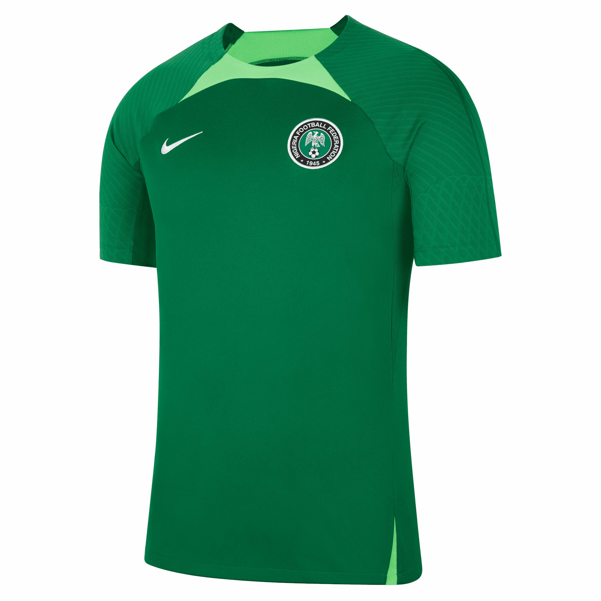 Nigérie - Top "Strike" - zelený, Dri-FIT, sezóna 2022/23