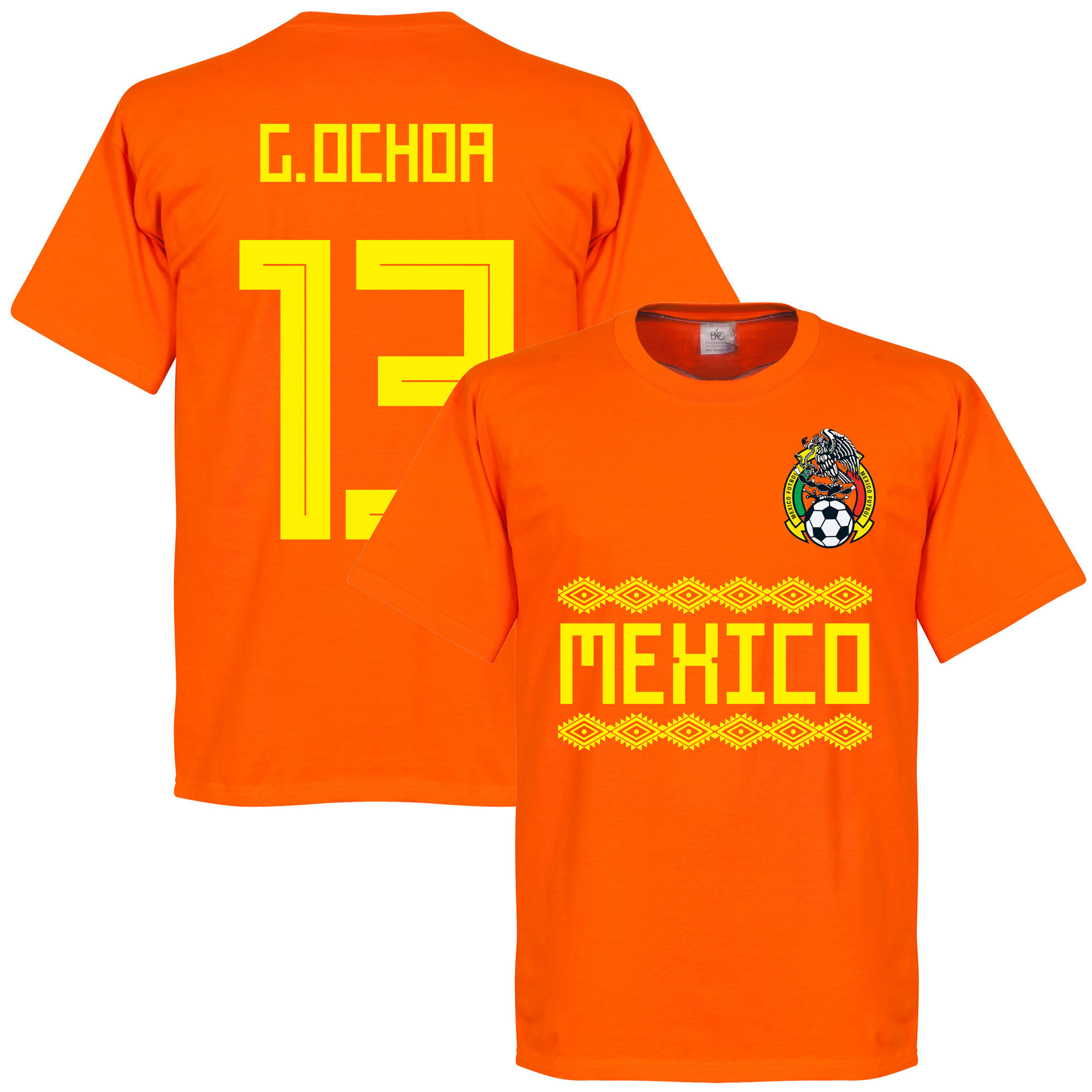 Mexiko - Tričko - oranžové, Guillermo Ochoa, číslo 13