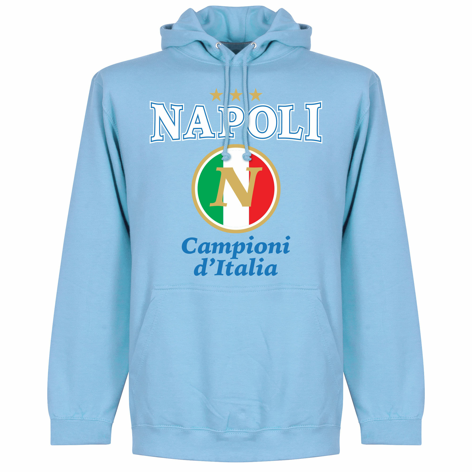 SSC Neapol - Mikina s kapucí "Campioni" - modrá