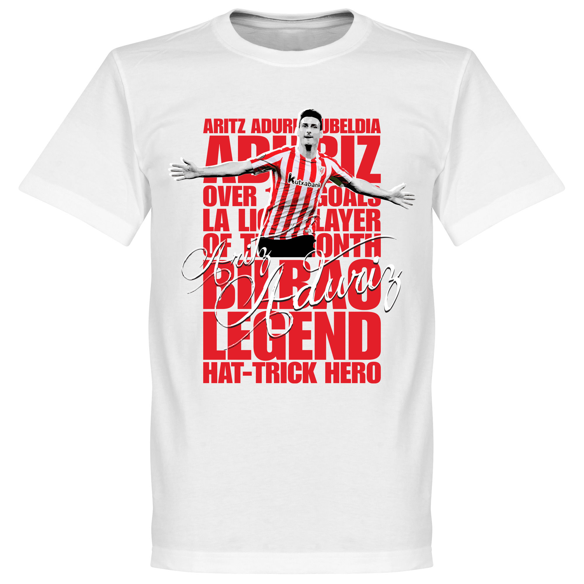 Athletic Bilbao - Tričko "Legend" - Aritz Aduriz, bílé