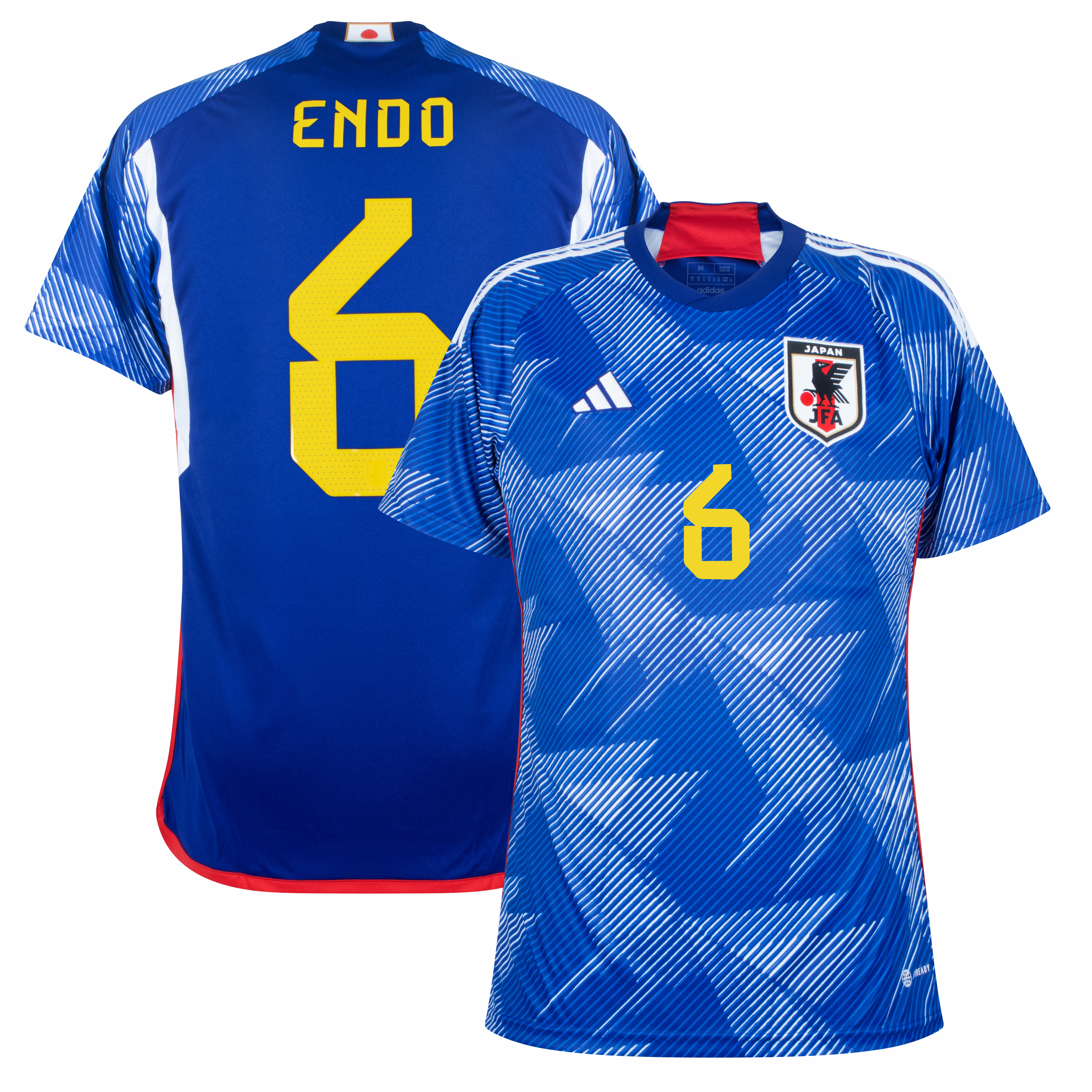 Japonsko - Dres fotbalový - oficiální potisk, Jasuhito Endo, číslo 6, domácí, sezóna 2022/23, modrý