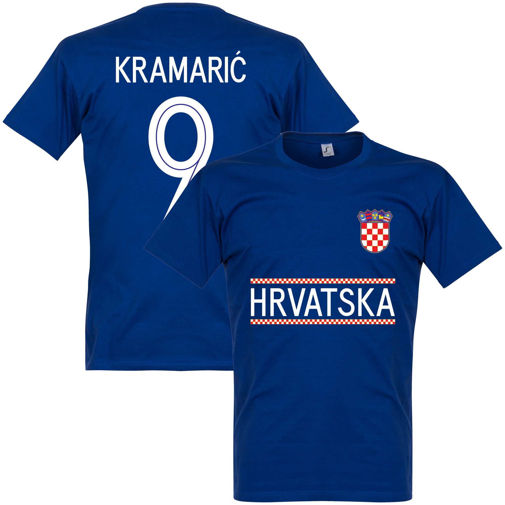 Chorvatsko - Tričko - Andrej Kramarić, číslo 9, modré